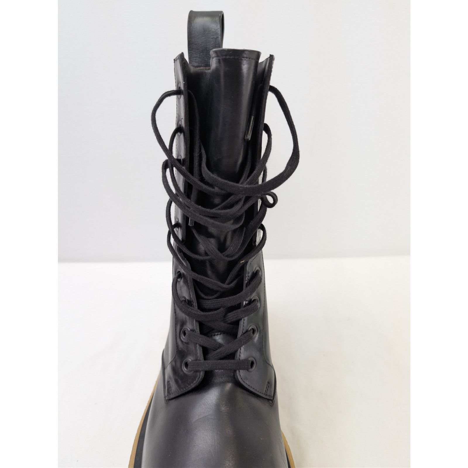 Bottega Veneta o1rshd1 Military Calf Lug Boots in Black Size US 10 / EU 43 - 10 Thumbnail