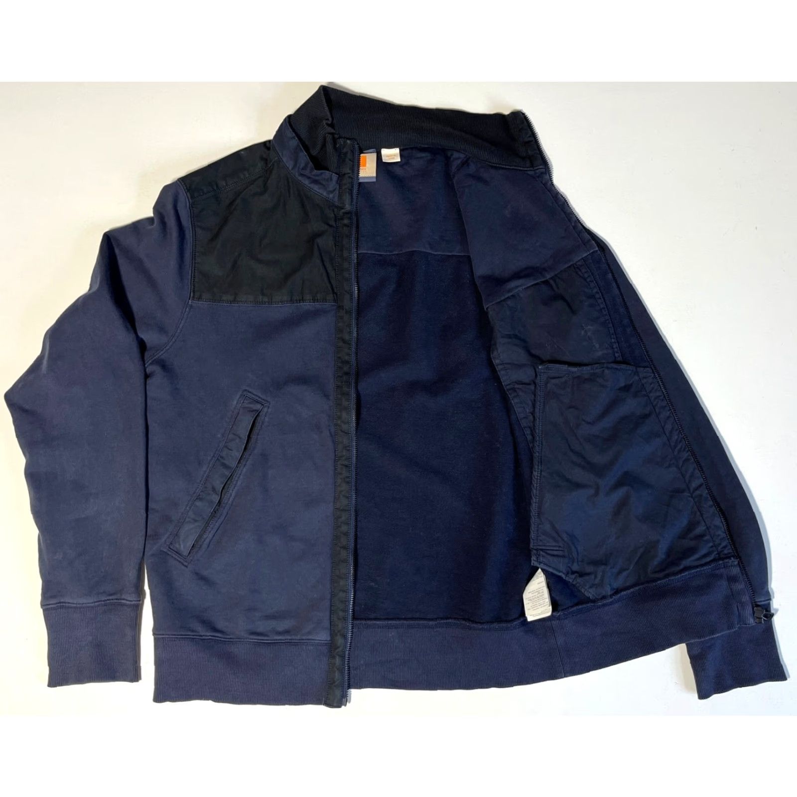 Hugo Boss HUGO BOSS Men's Boss Orange Jacket Navy S City, Designer, Classic, Travel, Casual, Knit, Zip, Pockets - Jacket - Men - Navy - S Size US S / EU 44-46 / 1 - 5 Thumbnail