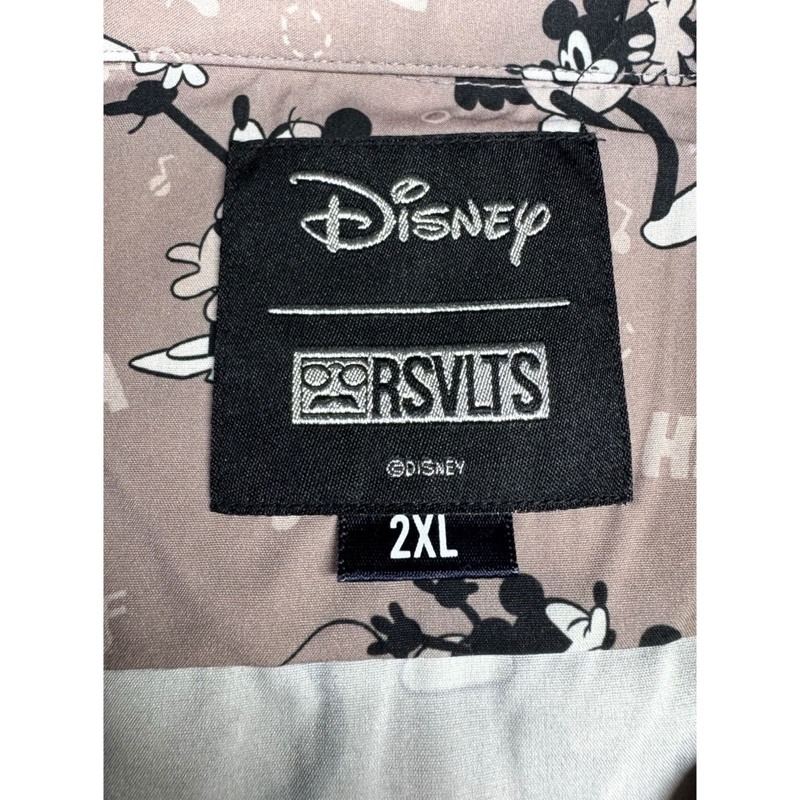 Disney Disney RSVLTS 100 Shirt Mickey Saves The Day Kunuflex Button Up 2XL Short Sleeve Multicolor Womens Size XXL / US 16-18 / IT 52-54 - 2 Thumbnail