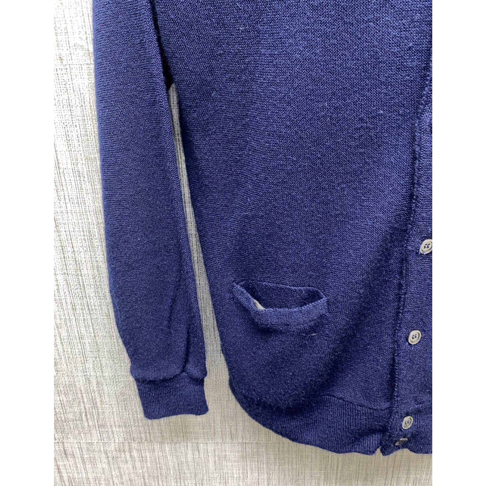 Vintage Vtg Arnold Palmer Mens Blue Acrylic USA Made Cardigan Sweater Size L Size US L / EU 52-54 / 3 - 3 Thumbnail