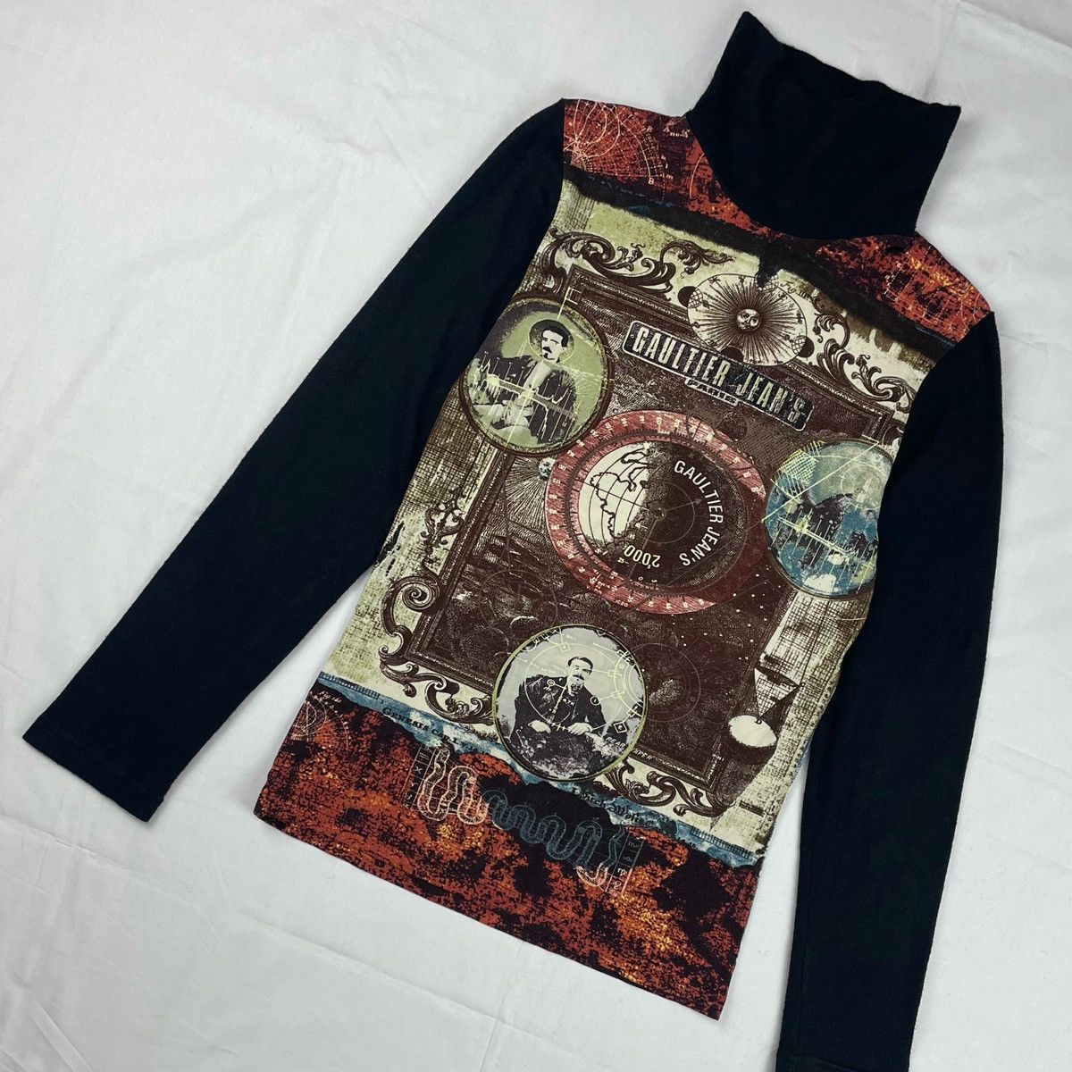 Jean Paul Gaultier 1999 Jean Paul Gaultier Tesla Circuit Elastic Top Vintage Size US M / EU 48-50 / 2 - 2 Thumbnail