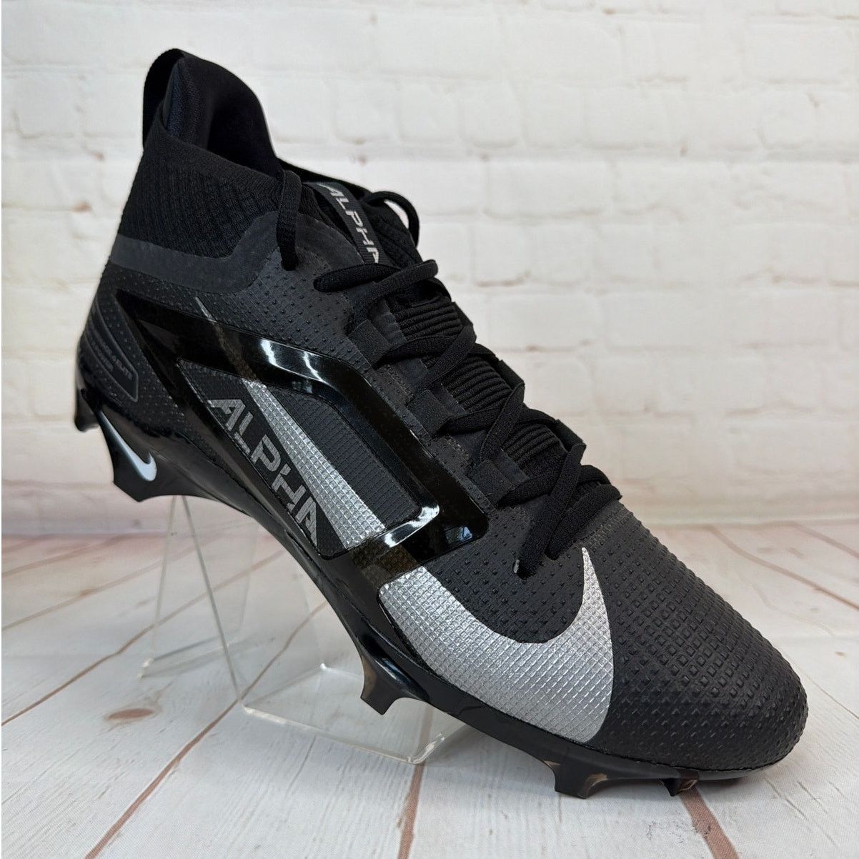 Nike Alpha Menace Fast Flex Football Cleats Mens Size 11.5W Black BV0146-001 Nike Alpha Menace Pro Low TD P Football | Mercari main image 4