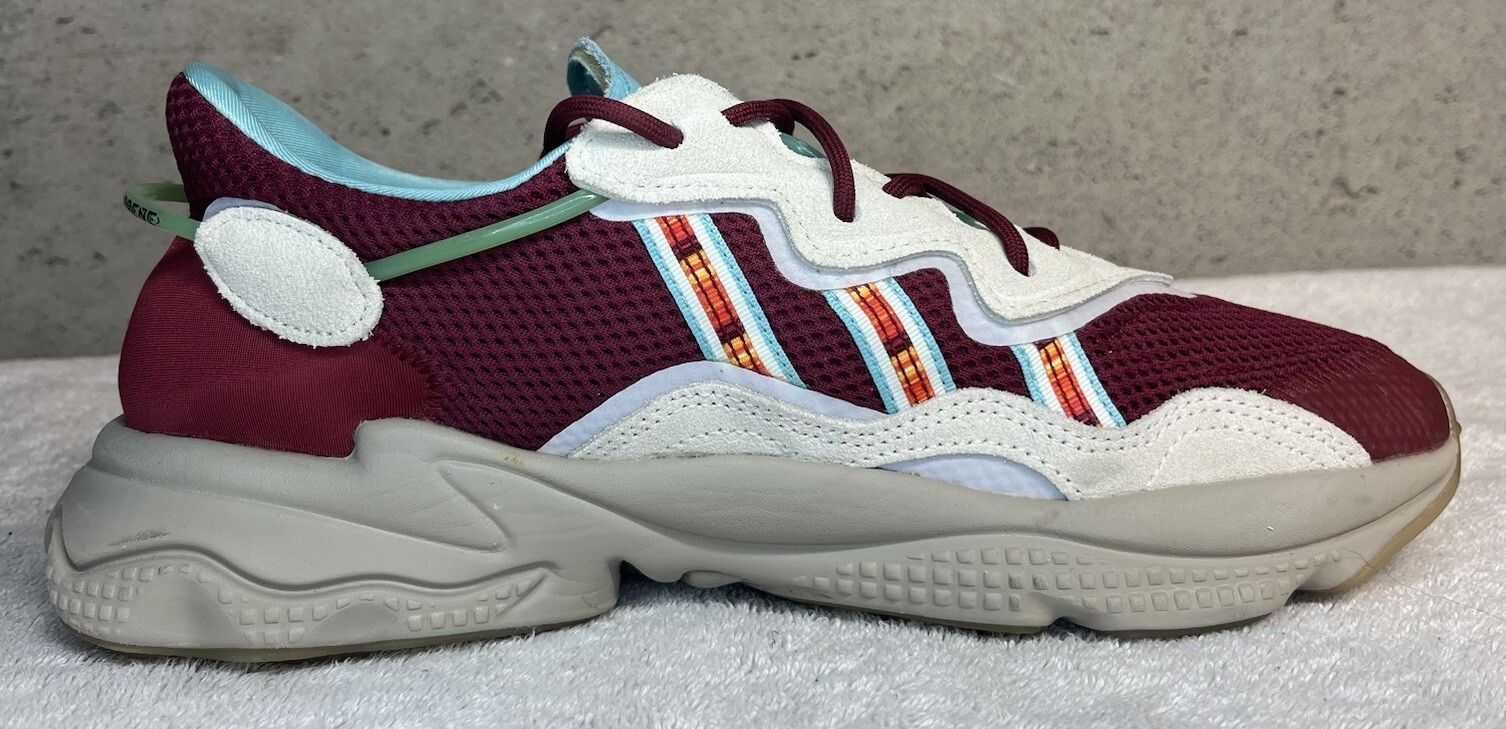 Adidas × size? Adidas size? x Ozweego ‘Lake Oswego’ Burgundy Men's Size 9.5 Size US 9.5 / EU 42-43 - 4 Thumbnail