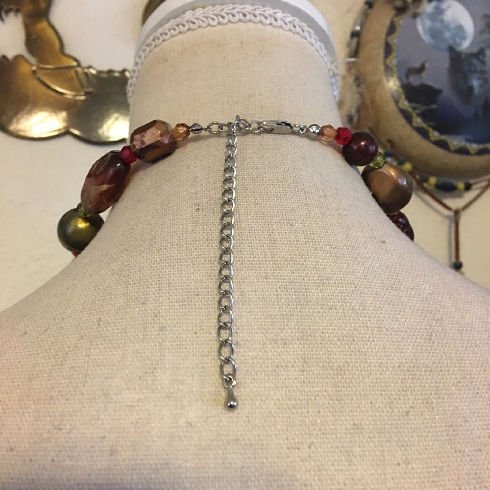 Jewelry Bold chunky ceramic and resin bead necklace Size ONE SIZE - 5 Thumbnail