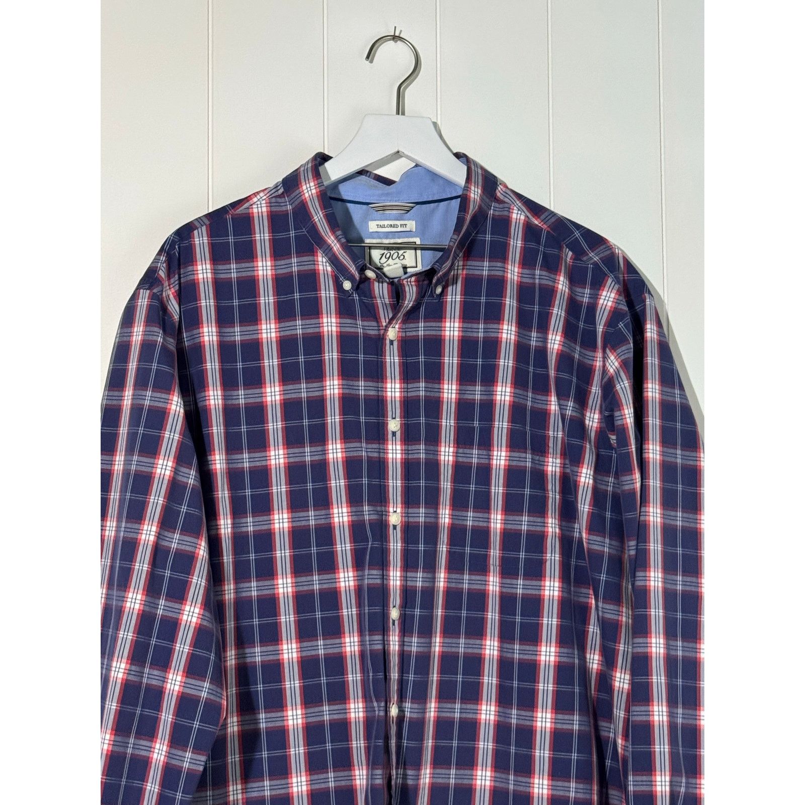 Jos. A. Bank Jos. A. Bank 1905 Tailored Fit Button Down Plaid Shirt 2XLT Size US XXL / EU 58 / 5 - 2 Thumbnail