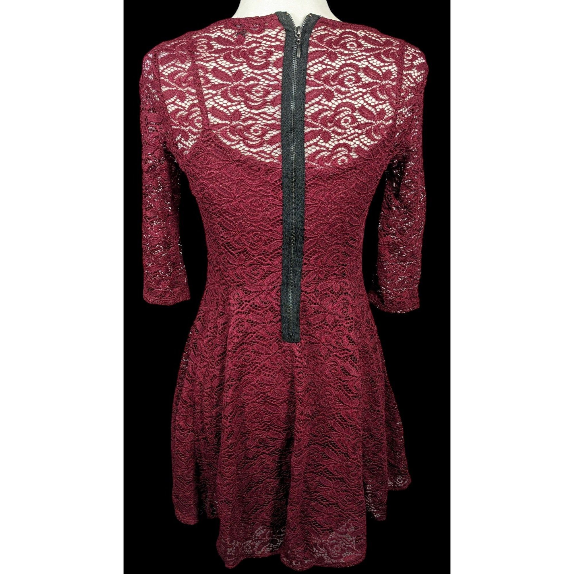 Other Fishbowl Lace Illusion Red A Line Dress Size XS Size XS / US 0-2 / IT 36-38 - 2 Thumbnail