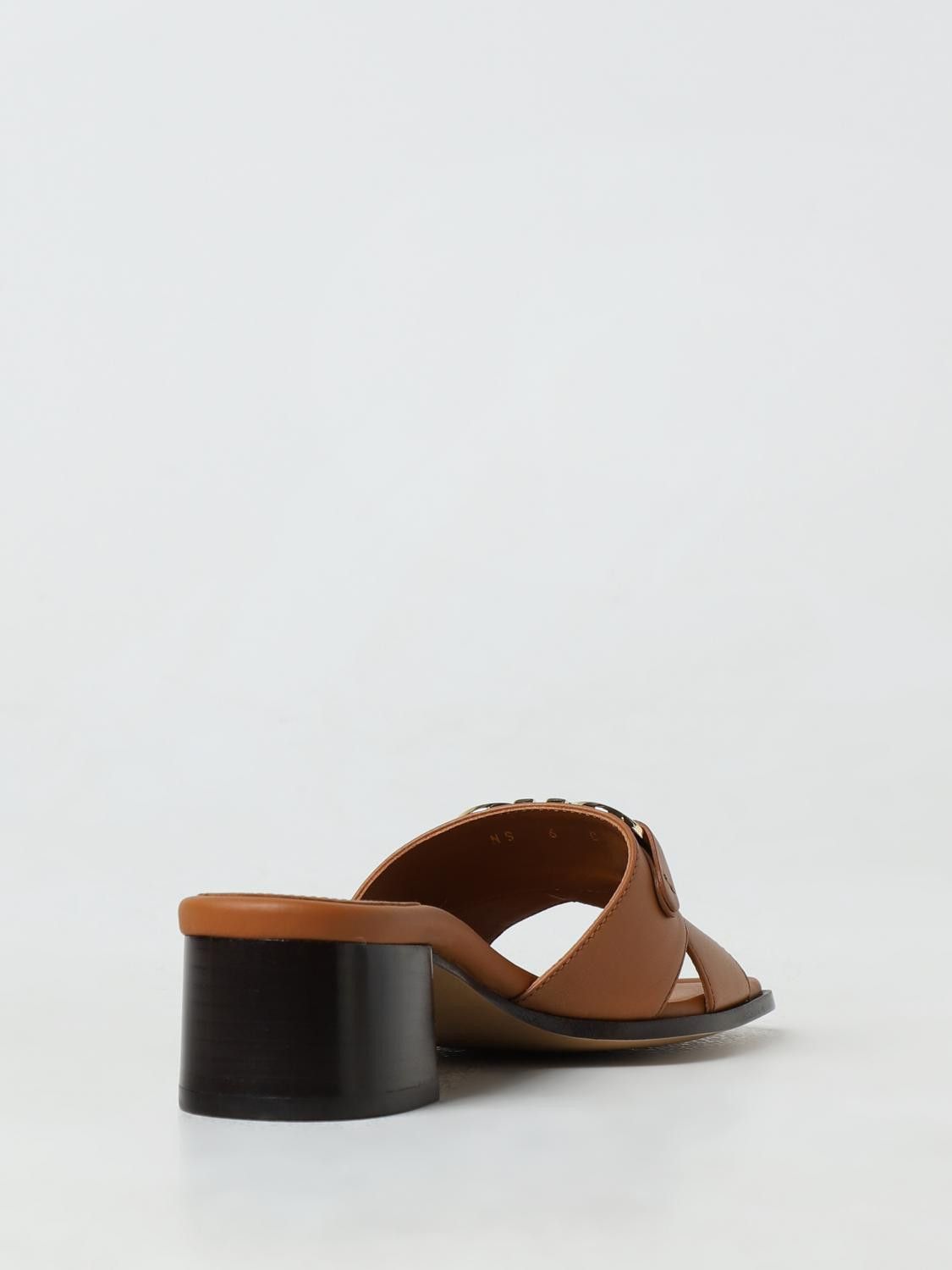 Salvatore Ferragamo o1y0426 Block Heel Mules in Brown Size US 5 / IT 35 - 2 Thumbnail
