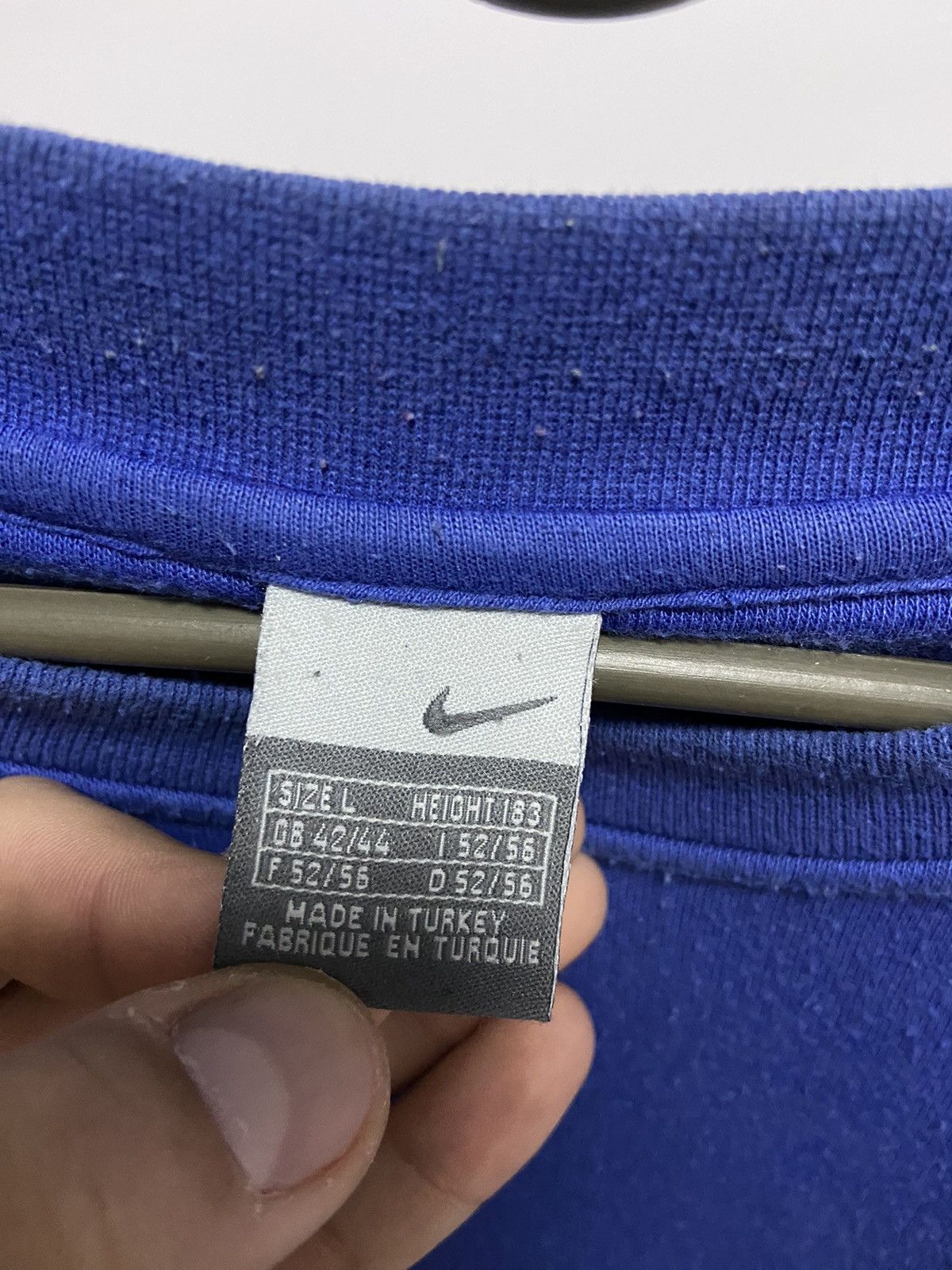 Nike × Vintage Nike Sweatshirt big swoosh Logo Vintage 90s Size US L / EU 52-54 / 3 - 4 Thumbnail