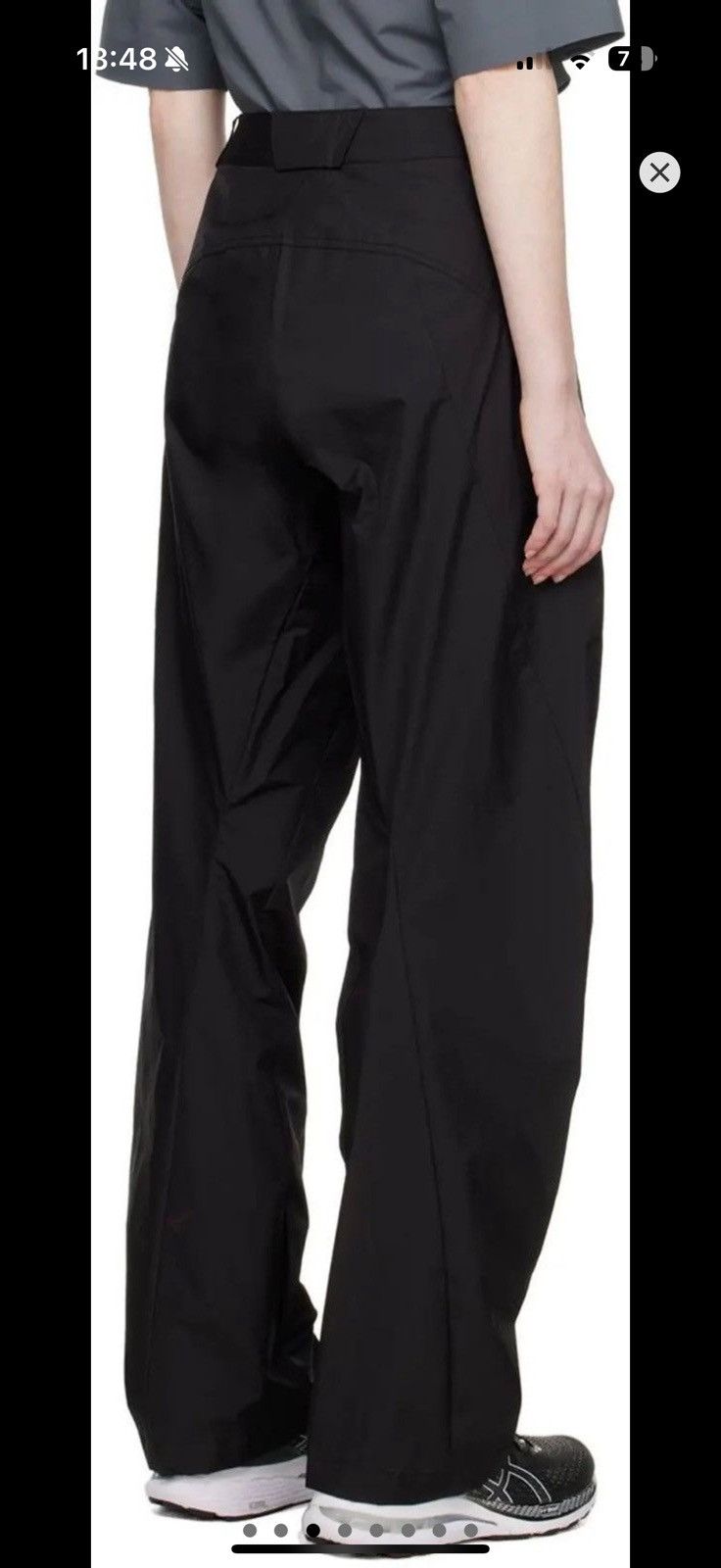 Hyein Seo Hyein Seo Black Shell Pants FW22 Size US 35 - 3 Thumbnail