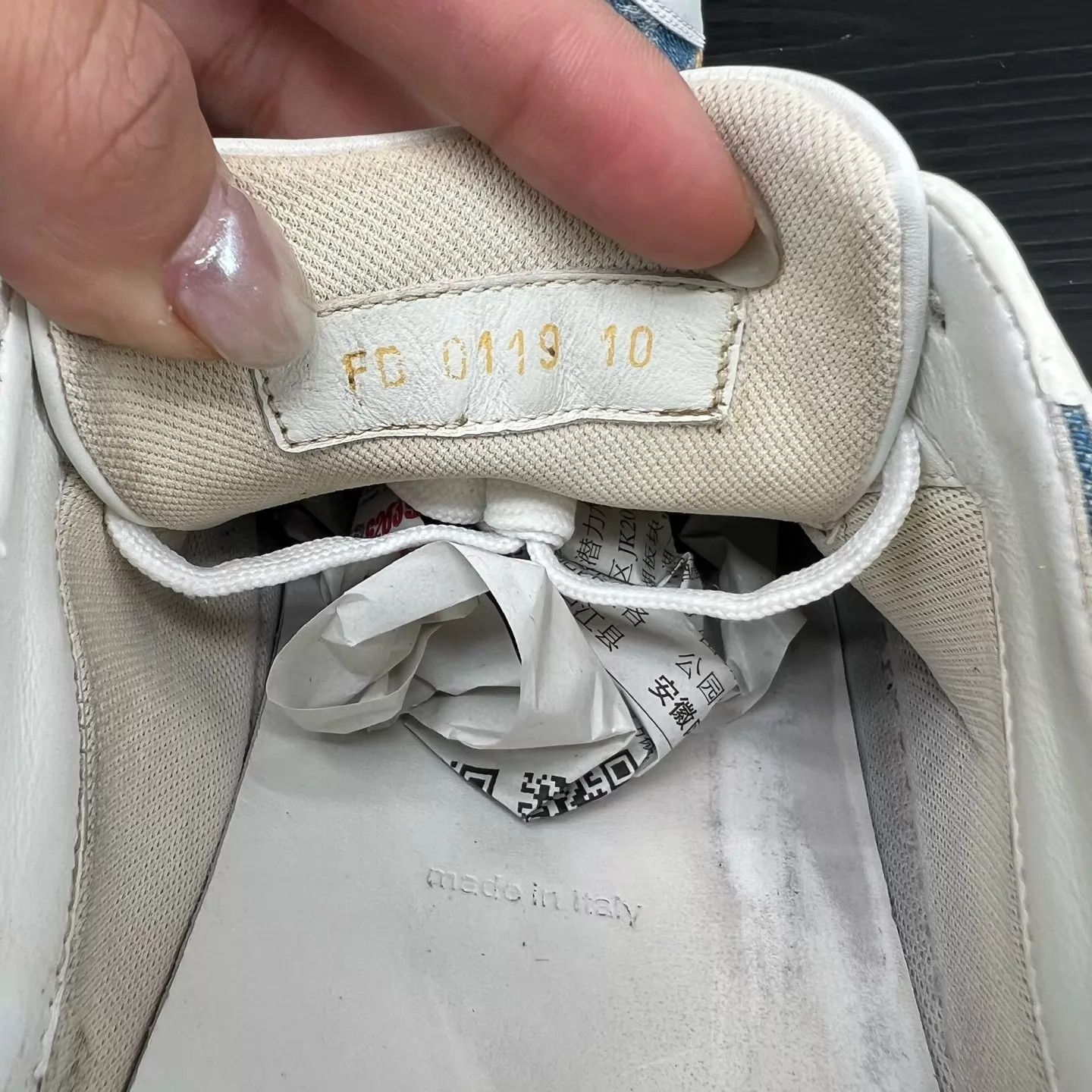 Louis Vuitton LV Tattoo Logo White & Blue Monogram Shoes 44 Size US 11 / EU 44 - 7 Thumbnail