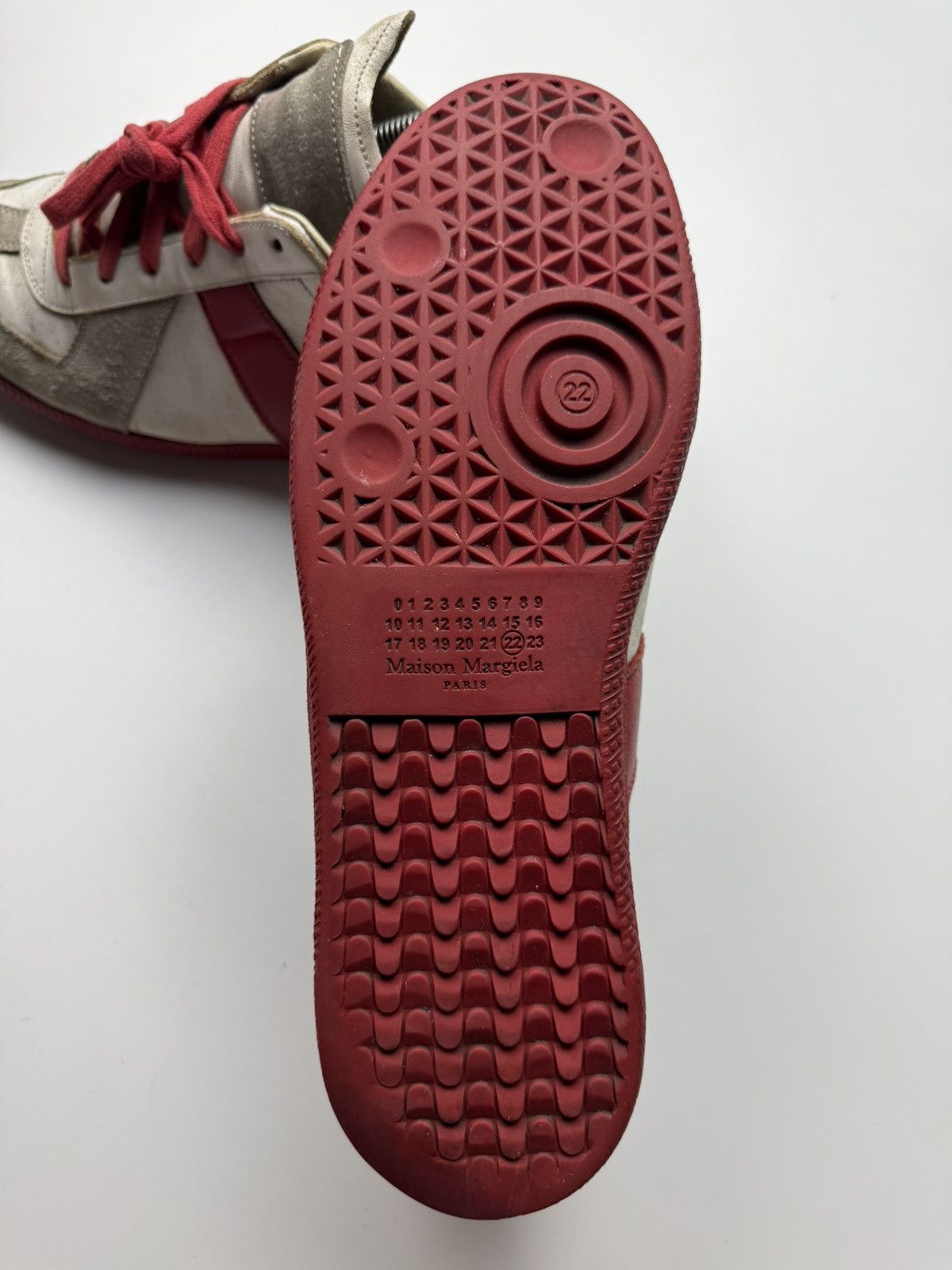 Maison Margiela Maison Margiela Gats White Red Size US 9 / EU 42 - 7 Thumbnail