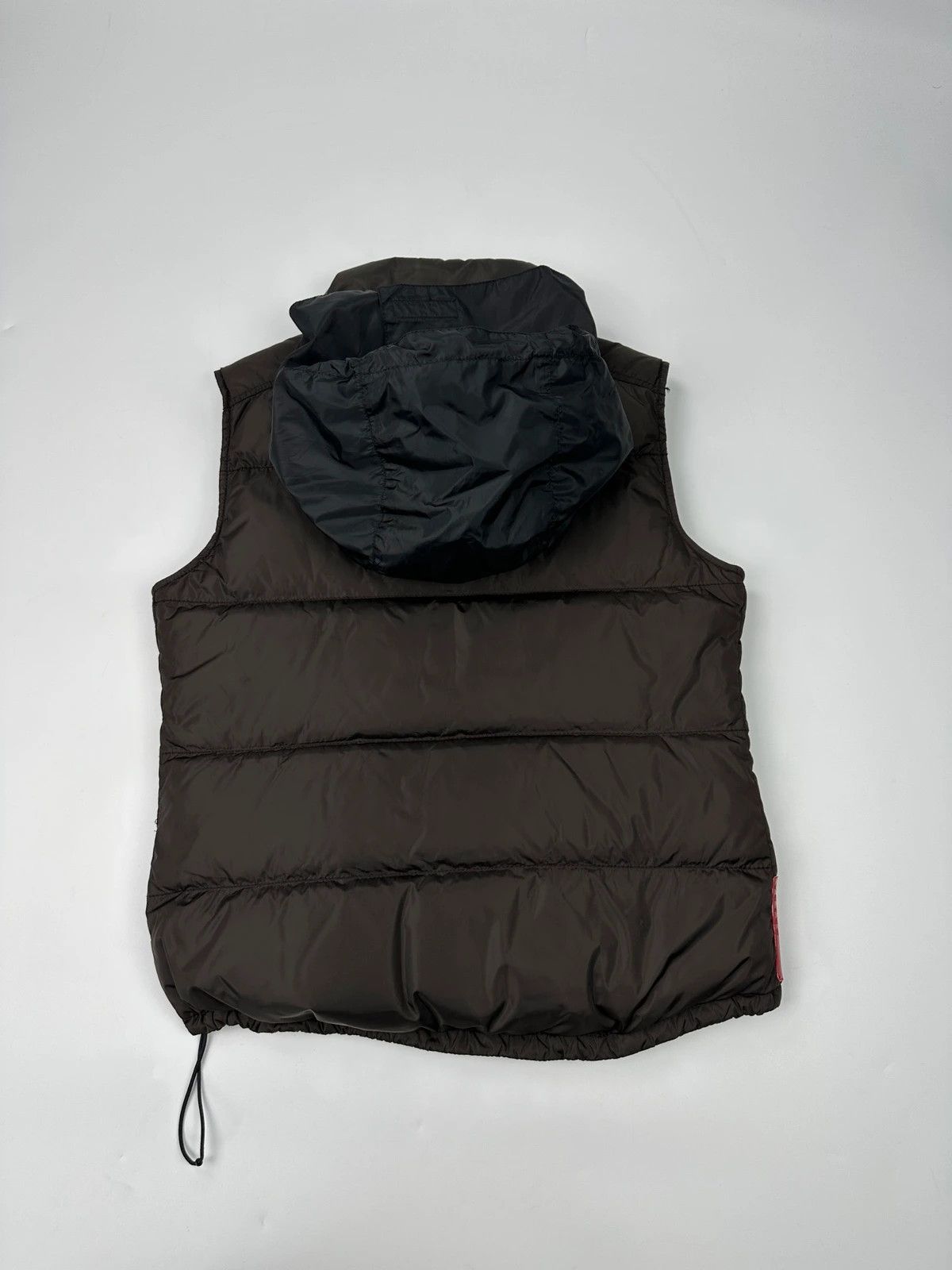 Prada Prada Sport FW01-05 Brown Puffer Vest Down Hooded Jacket Size L / US 10 / IT 46 - 5 Thumbnail
