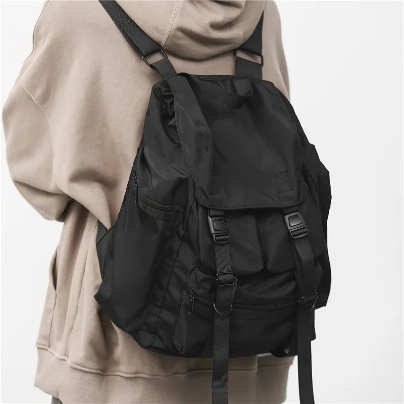 Japanese Brand Harajuku Large Capacity Nylon Backpack Size ONE SIZE - 2 Thumbnail
