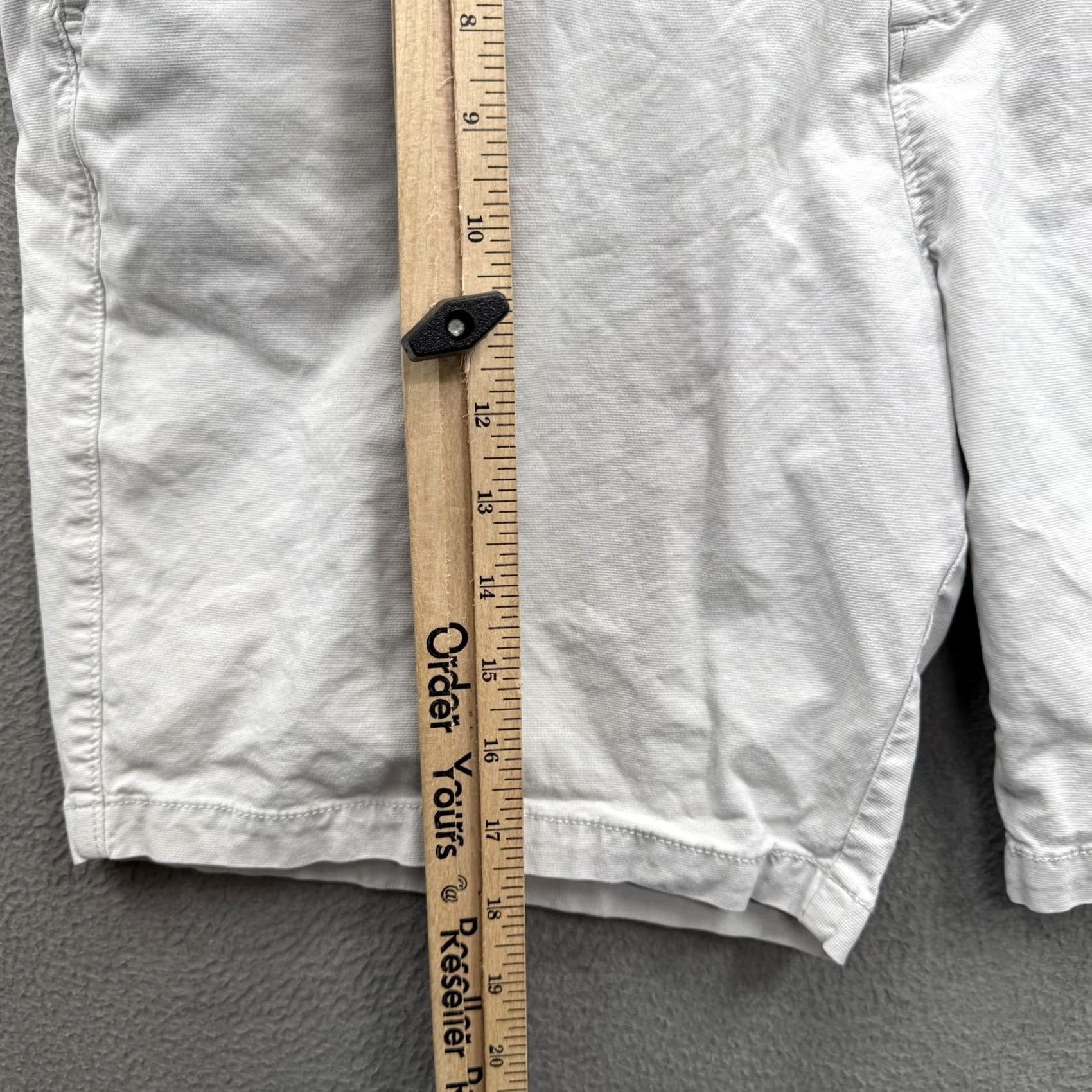 johnnie-O johnnie-O Shorts Mens 38 White Chino Stretch 9 Inseam Casual Cotton Summer Size US 38 / EU 54 - 5 Thumbnail
