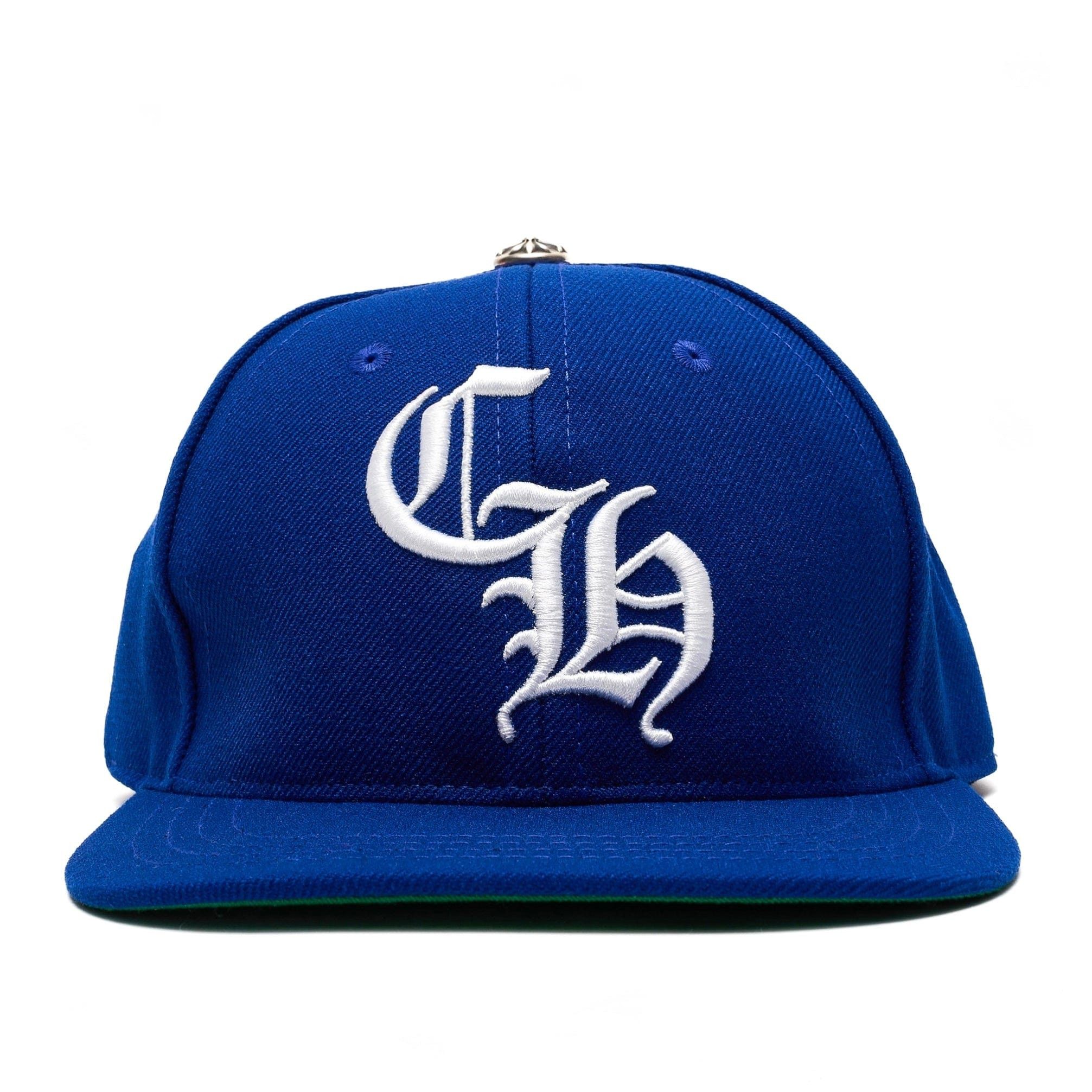 Chrome Hearts Embroidered CH Logo Baseball Hat Blue White Size ONE SIZE - 1 Thumbnail