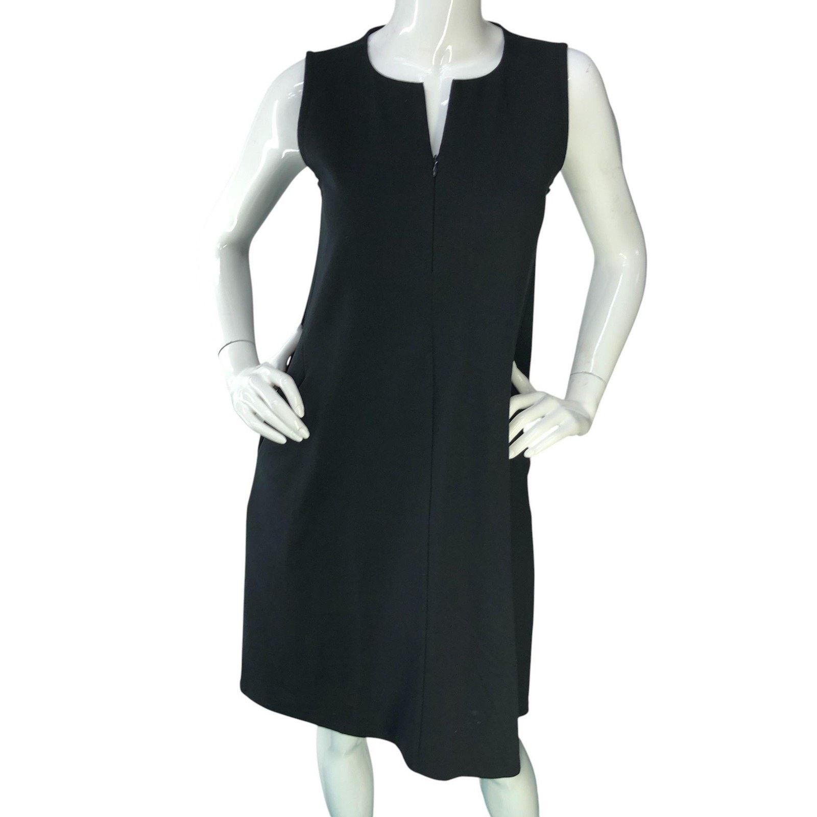 Eileen Fisher Eileen Fisher Dress XXS Sleeveless Sheath Knee Length Pocket Size XXS / US 00 / IT 34 - 12 Thumbnail