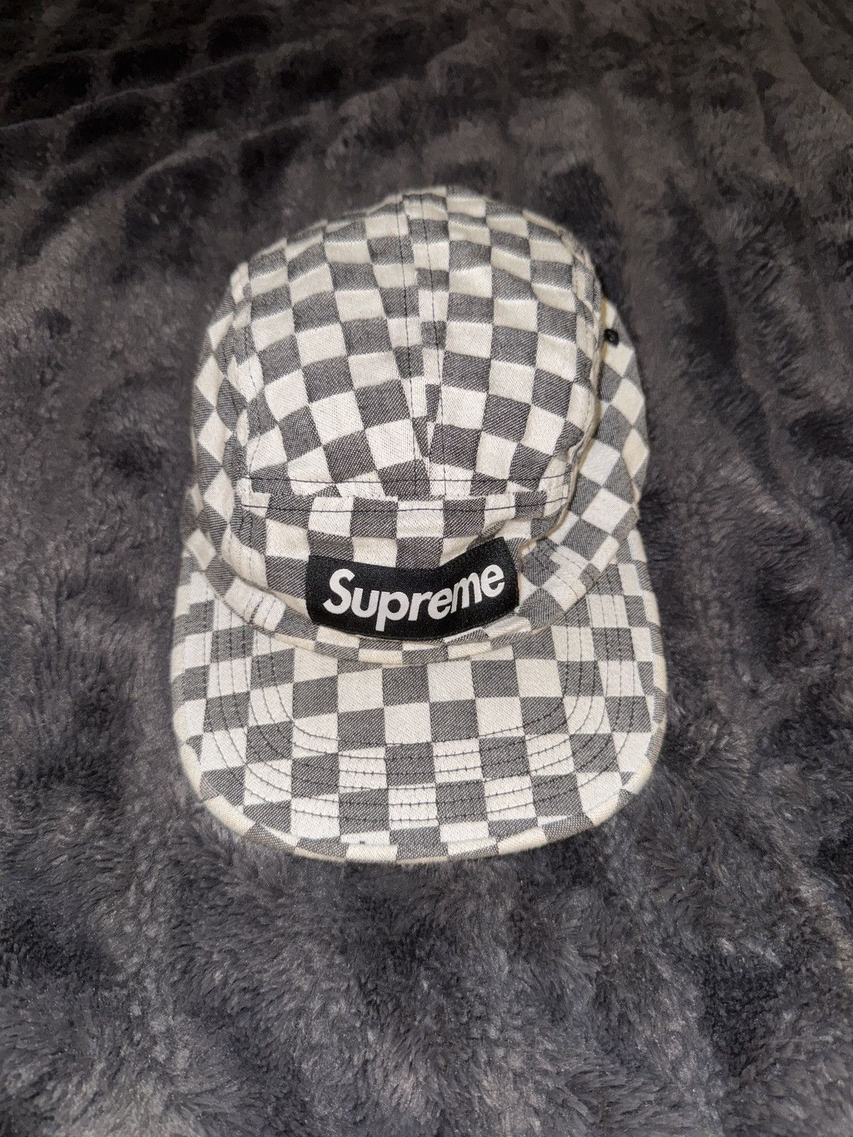 Supreme × The North Face TNF Checkered Horizon Hat | Grailed