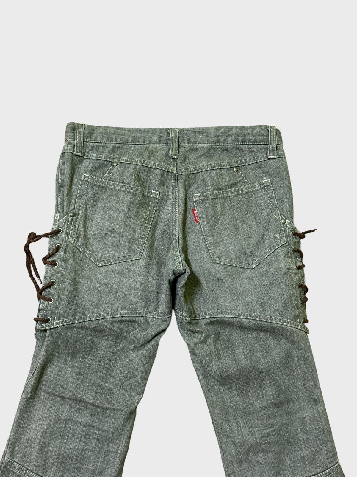 Tornado Mart Flare Tornado Mart Double Laced Denim jeans Size US 29 - 7 Thumbnail