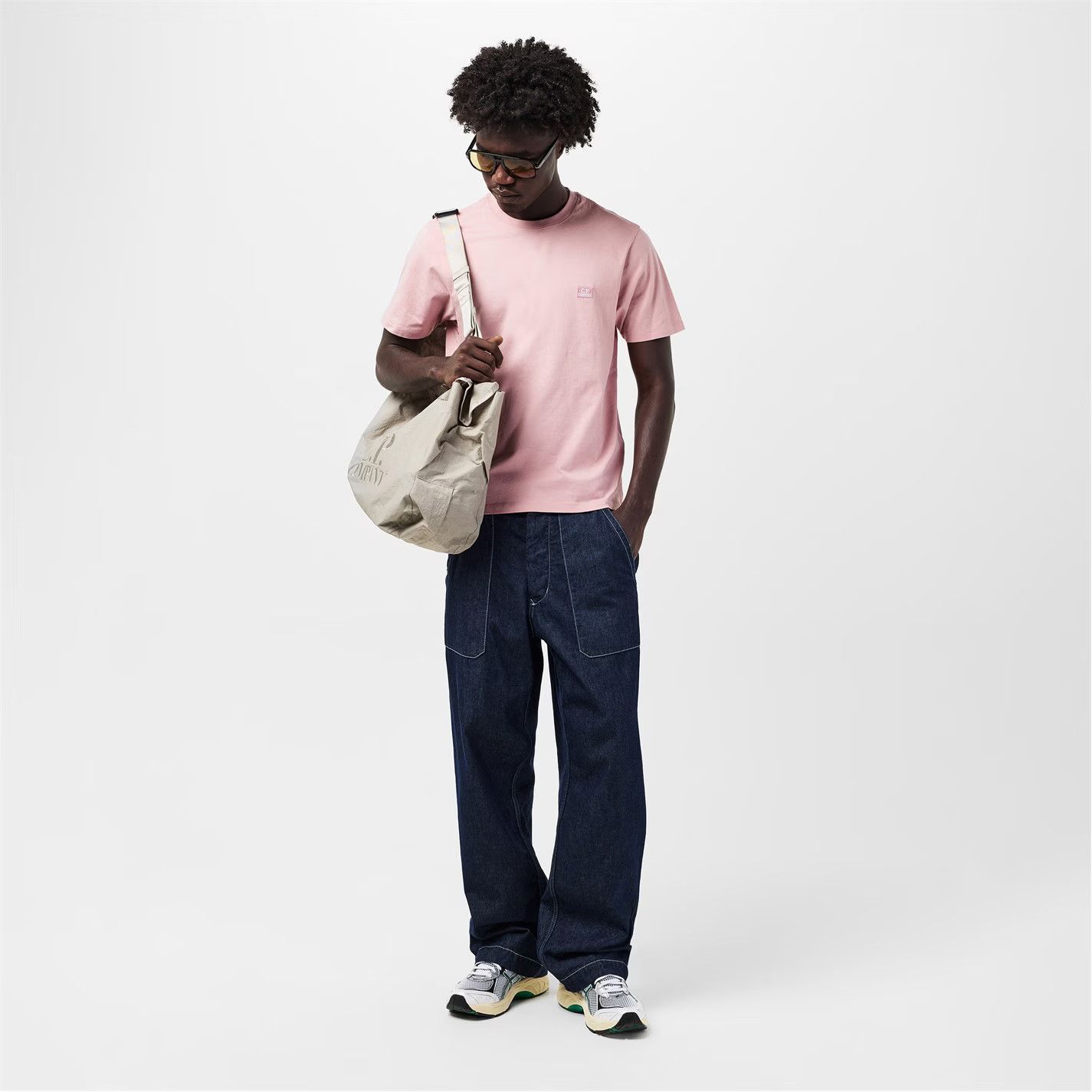 C.P. Company o1g2r1mq0426 Jersey T-Shirt in Pink Size US S / EU 44-46 / 1 - 6 Thumbnail