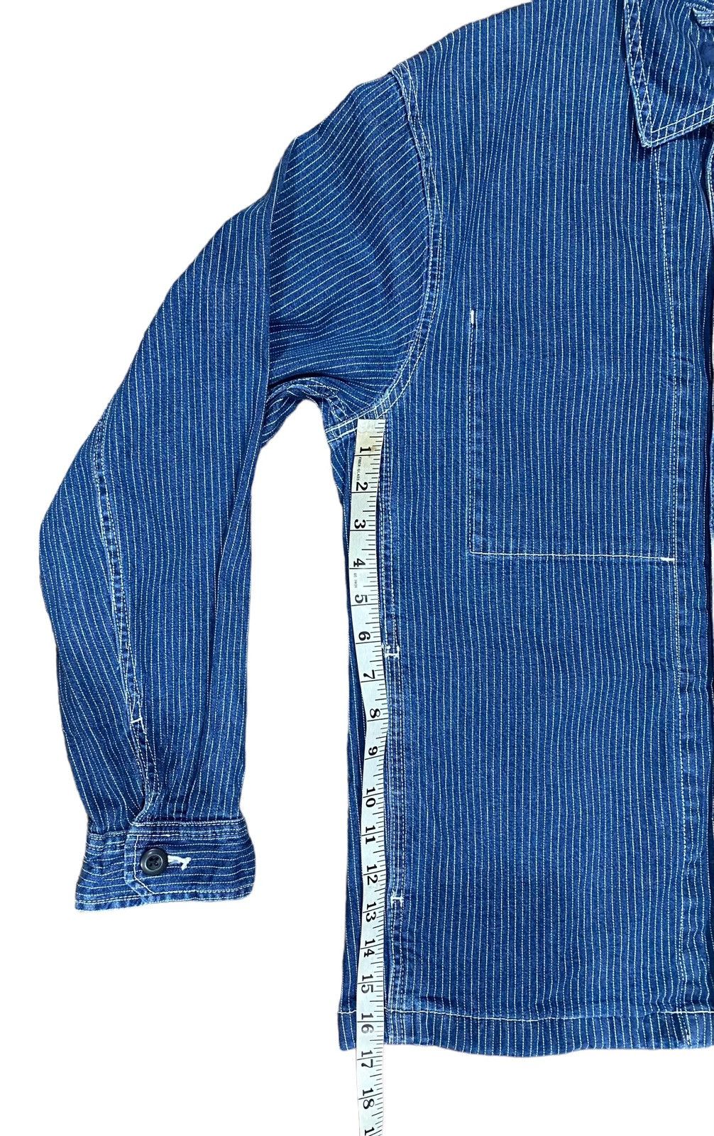 Uniqlo Rare UNIQLO Wabash Stripes Chore Denim Jacket sz M Size US M / EU 48-50 / 2 - 18 Thumbnail