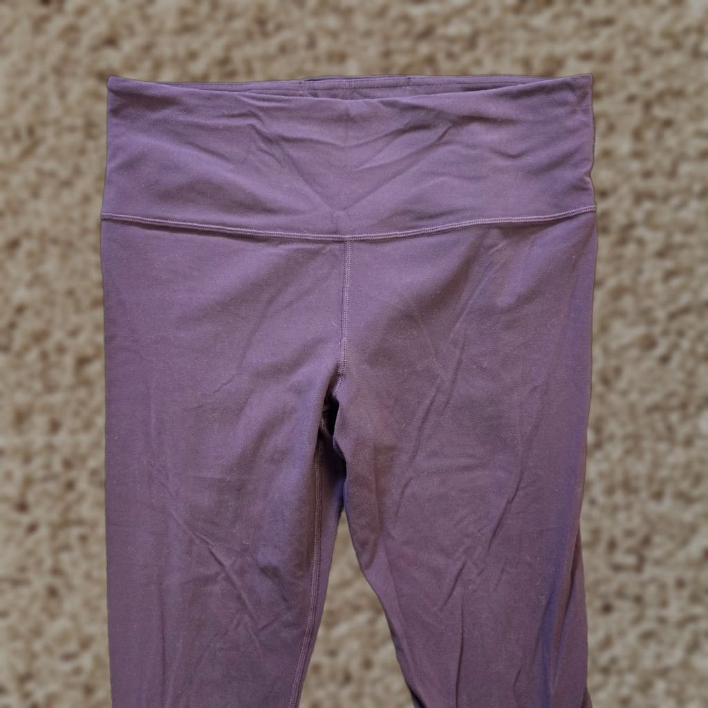 Athleta Athleta Pants Womens Large Purple Elation 7/8 Cropped Stretch Athletic Casual Size 36" / US 14 / IT 50 - 1 Thumbnail