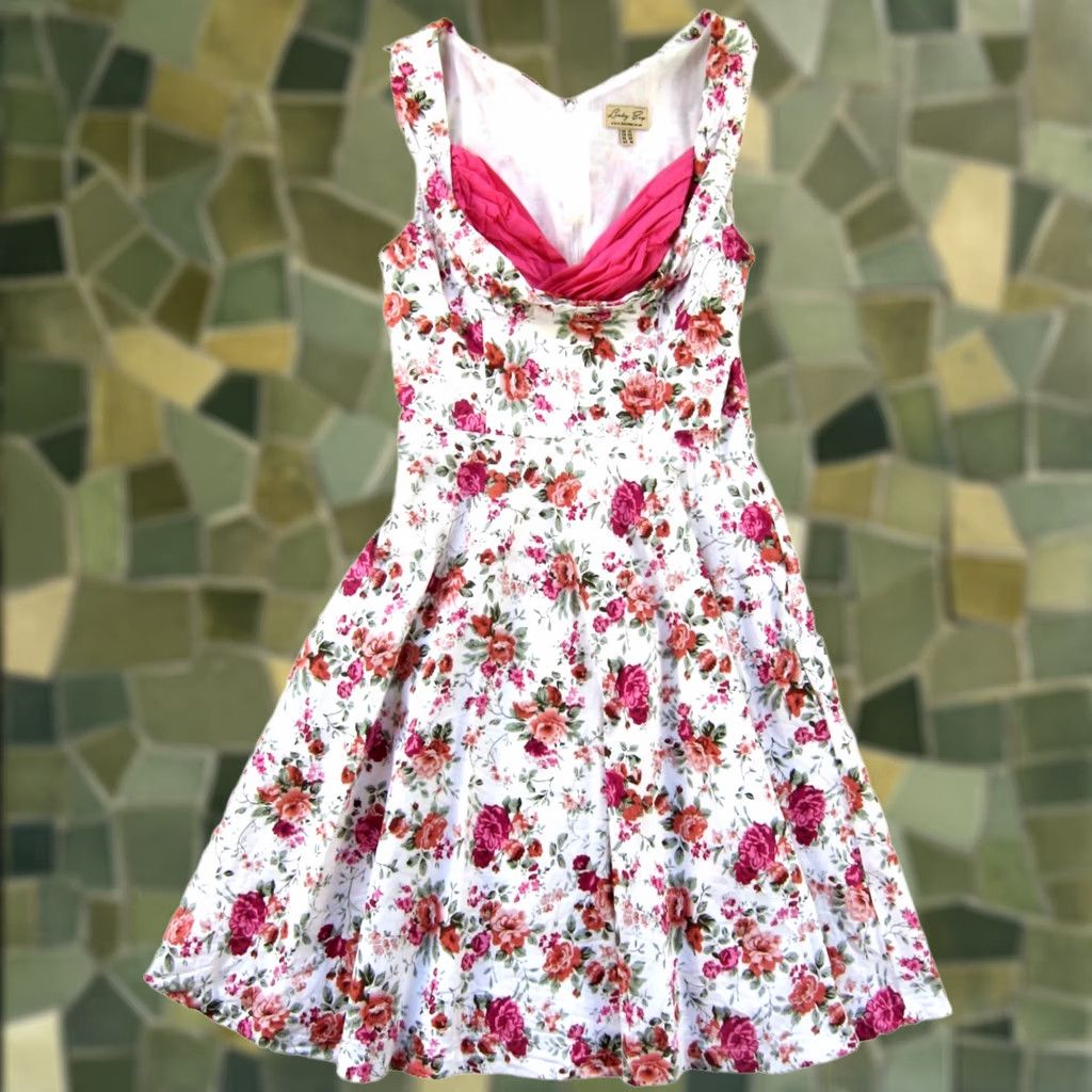 lindy bop pink dress Lindy Bop Womens Size 14 Cat Dress Pink (s) - Used Good