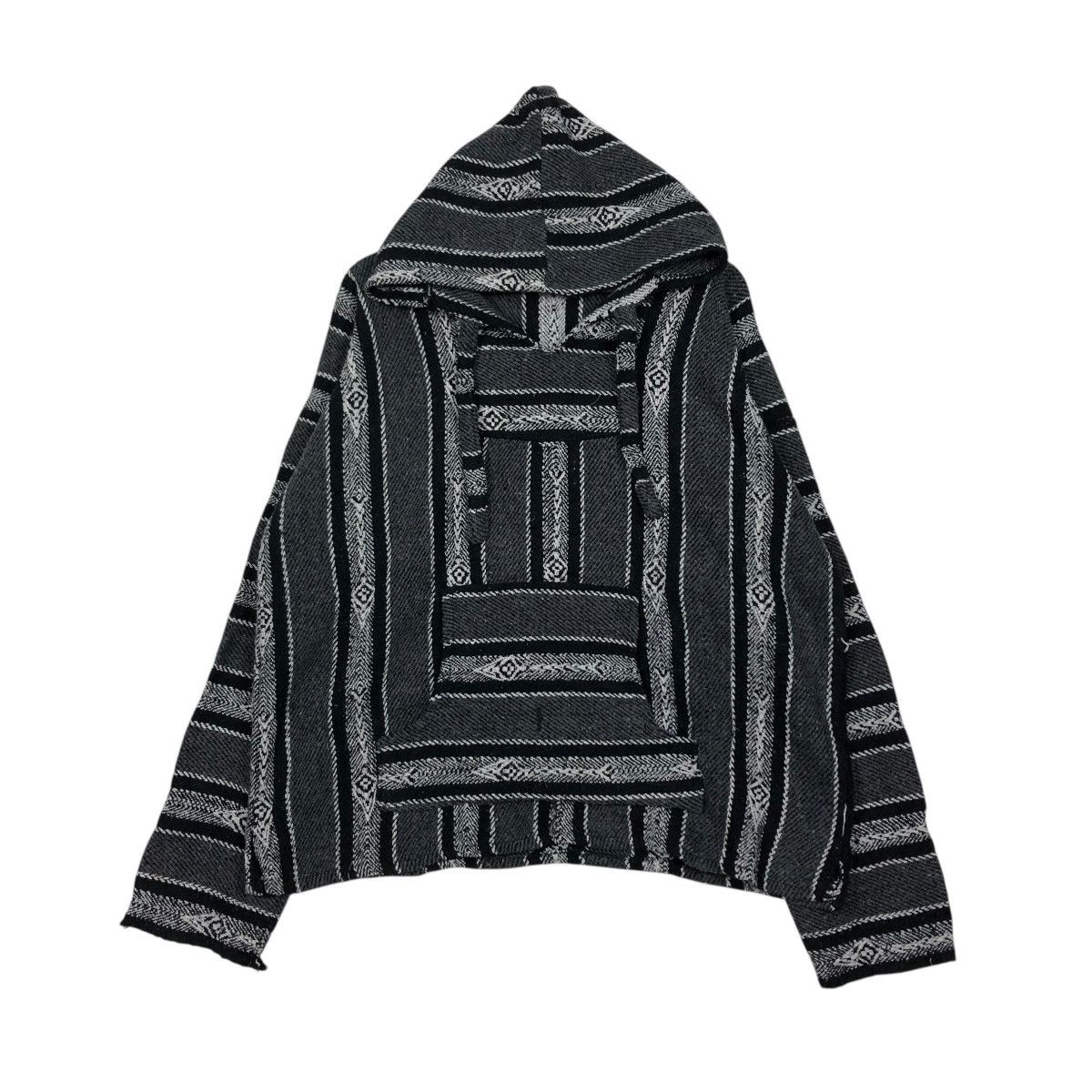 Vintage 🔥VINTAGE PULL OVER HOODIE NAVAJO DESIGN TEJIDOS EL ESFUERZO Size US M / EU 48-50 / 2 - 3 Thumbnail