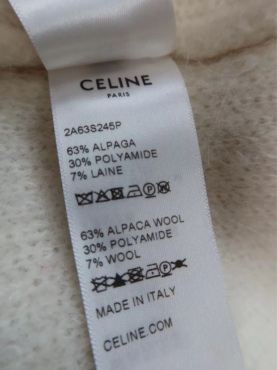 Celine CELINE SS22 Women's Ivory Plain Crewneck Hoodie S Size S / US 4 / IT 40 - 5 Thumbnail
