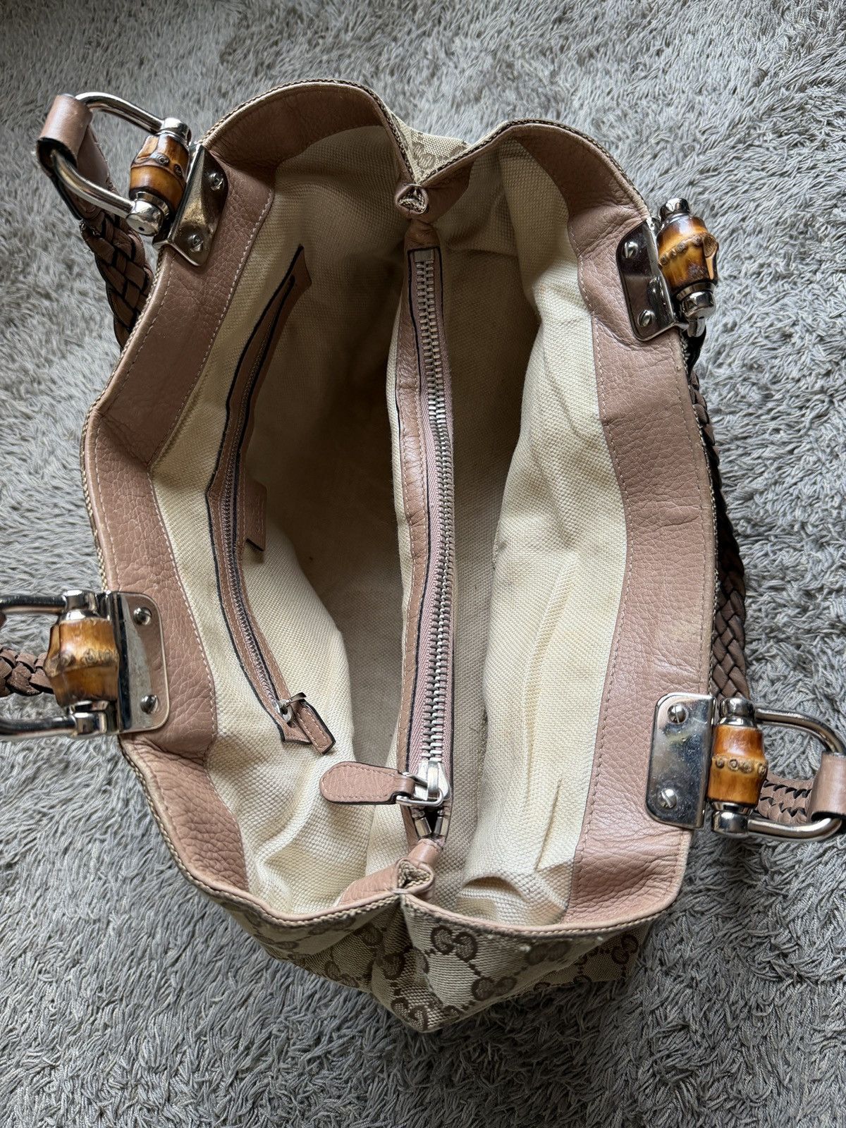 Gucci Gucci GG canvas bamboo bag Size ONE SIZE - 8 Thumbnail
