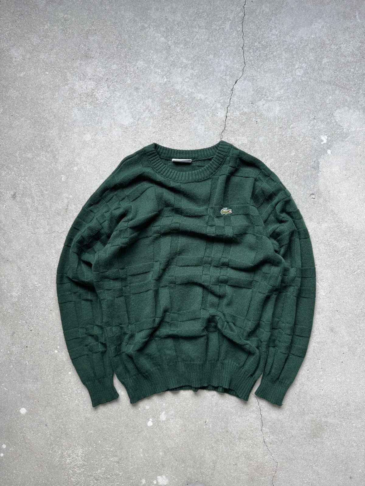 Lacoste Vintage Lacoste Knit Wool Sweater Size US L / EU 52-54 / 3 - 1 Thumbnail