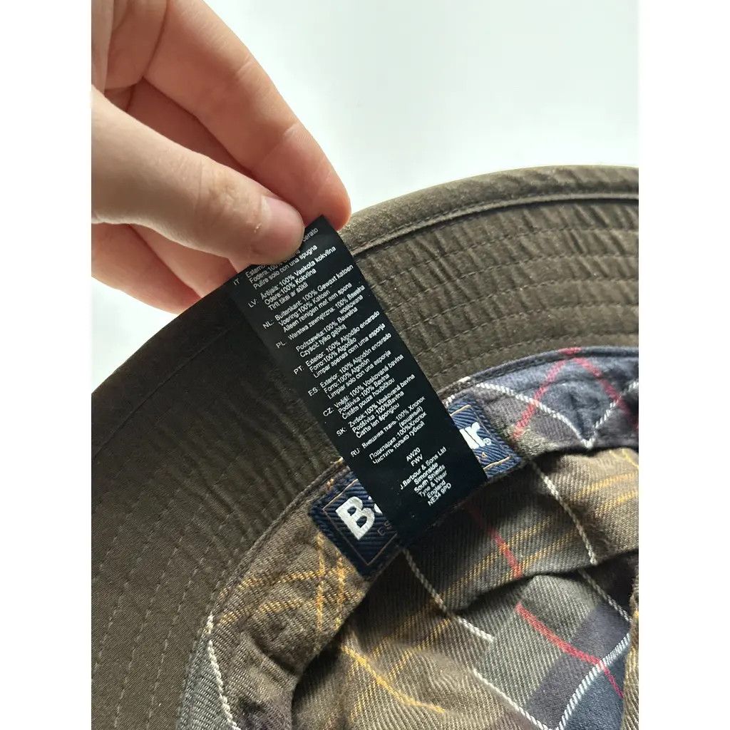 Barbour Barbour Waxed Bucket Hat Khaki Size ONE SIZE - 5 Thumbnail