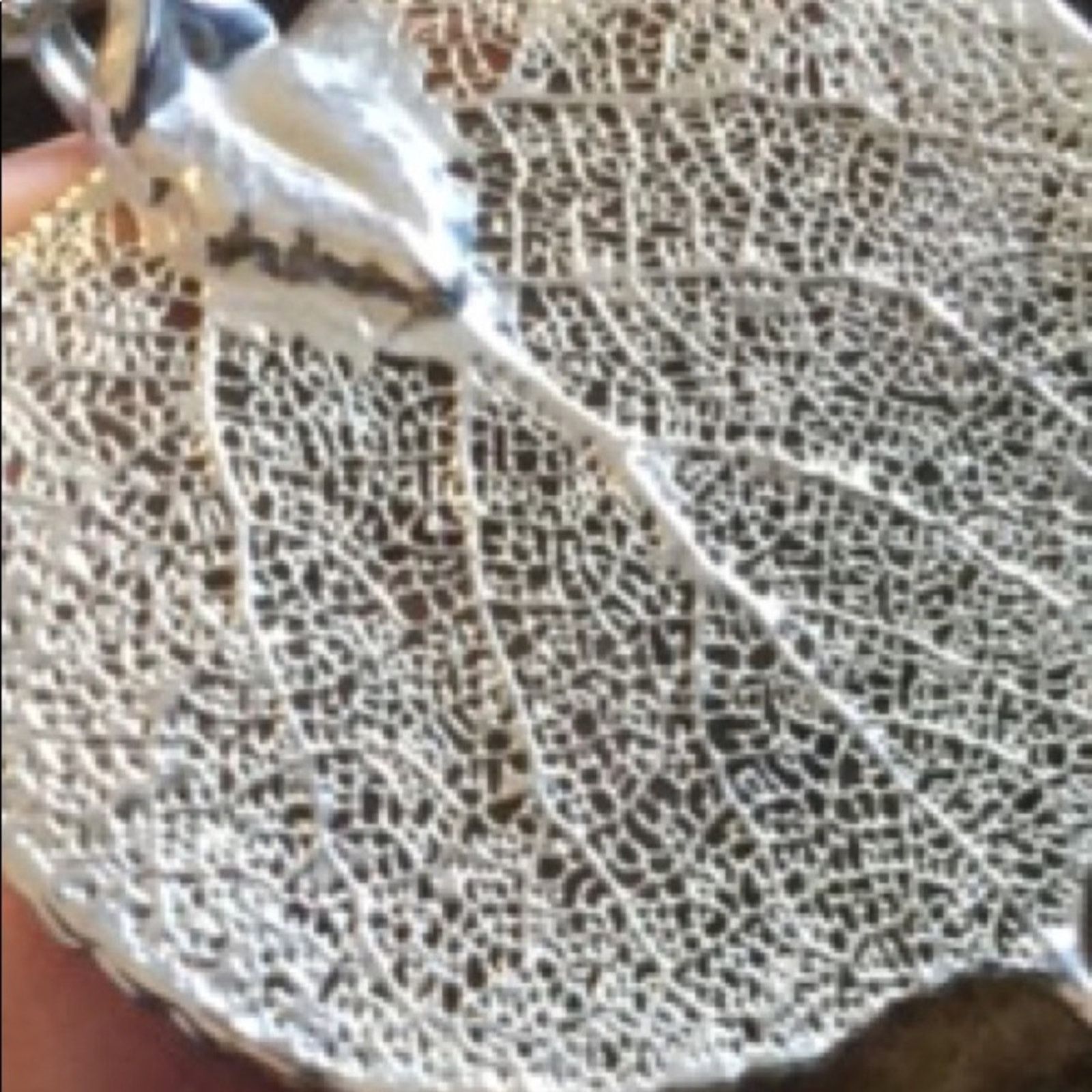 Vintage Vintage 80s silver dipped natural leaf necklace Size ONE SIZE - 8 Thumbnail