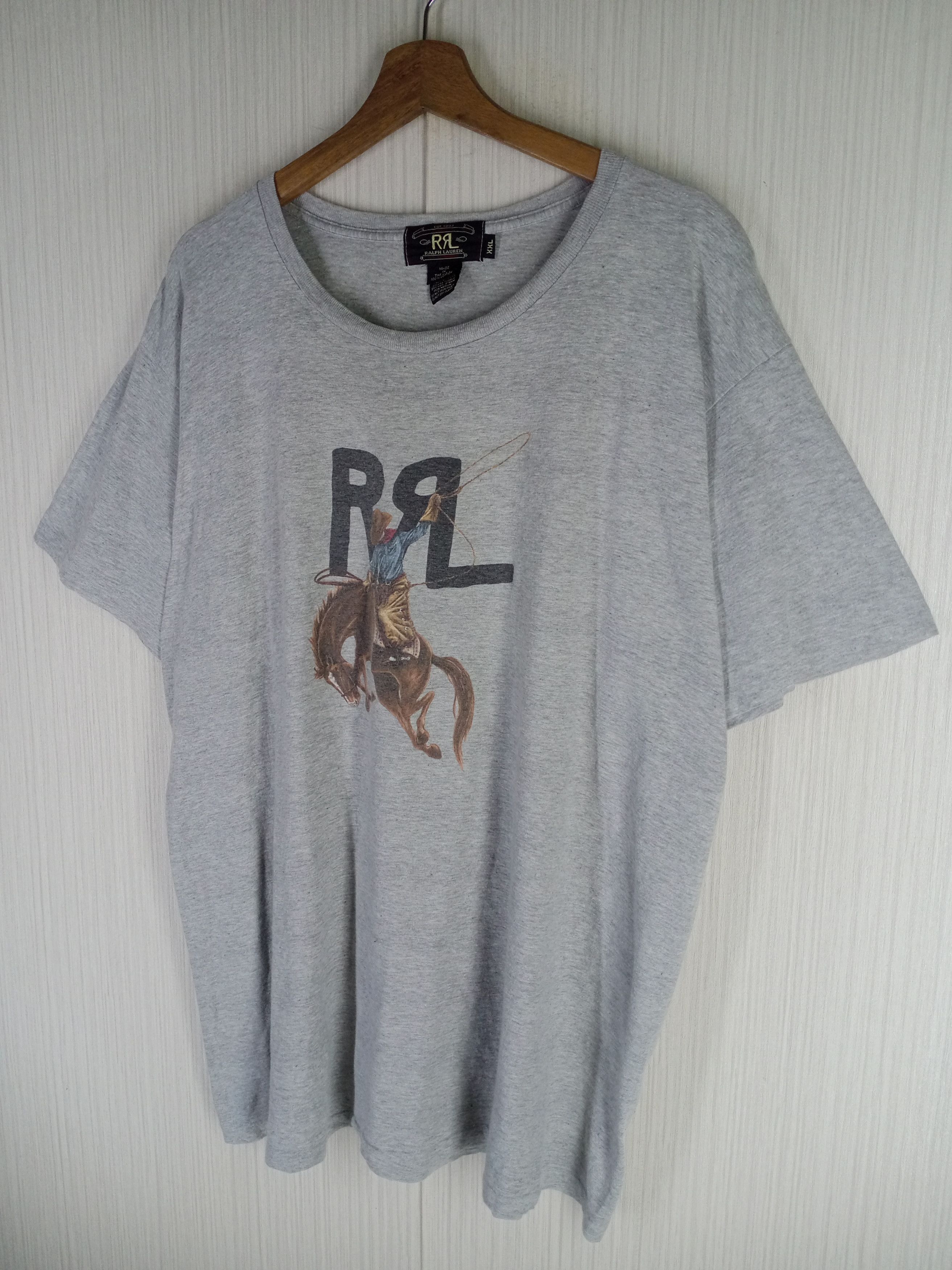 Polo Ralph Lauren Rare Vintage RRL Ralph Lauren Cowboy Rodeo Horse Logo Size US XXL / EU 58 / 5 - 3 Thumbnail