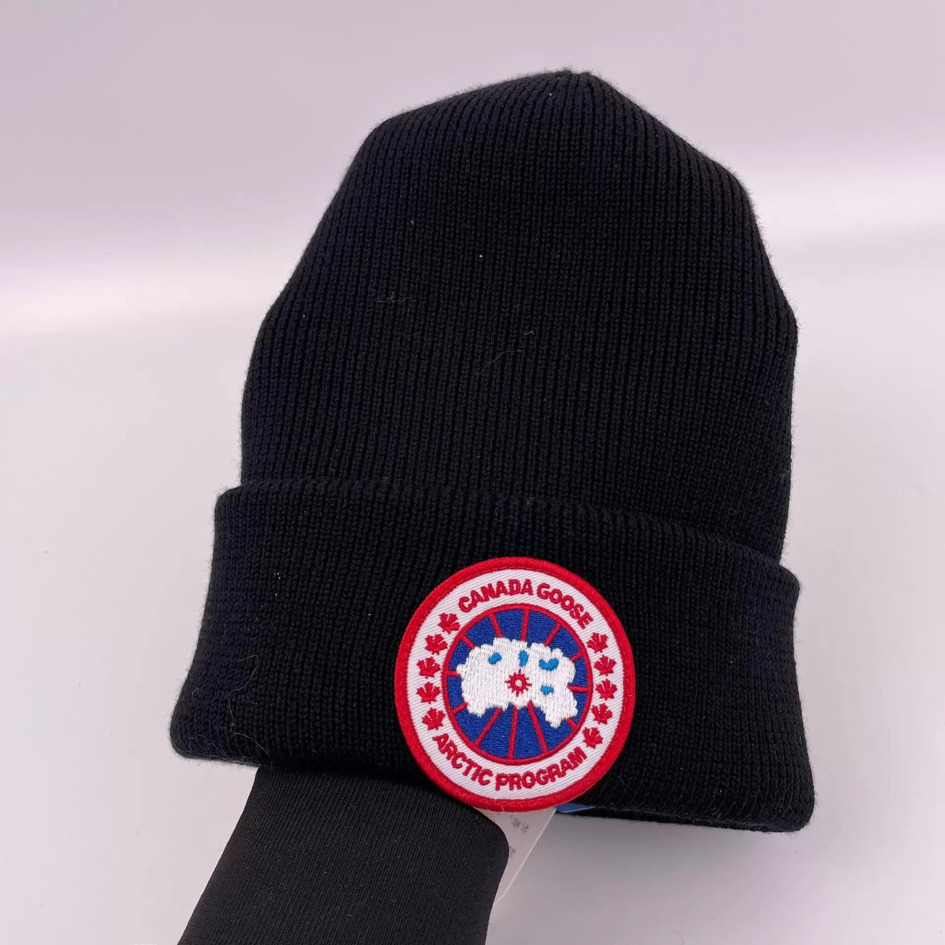 Canada Goose Canada Goose Knit Wool Beanie Black O/S Size ONE SIZE - 3 Thumbnail