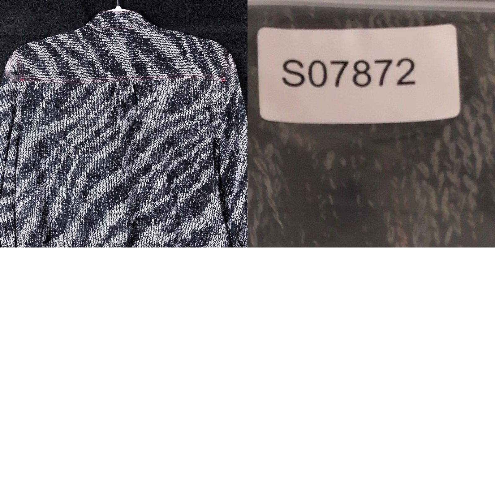 Rag & Bone Rag & Bone Womens Blouse Zebra Print Pullover Henley Maris 100% Silk XS Size XS / US 0-2 / IT 36-38 - 9 Thumbnail