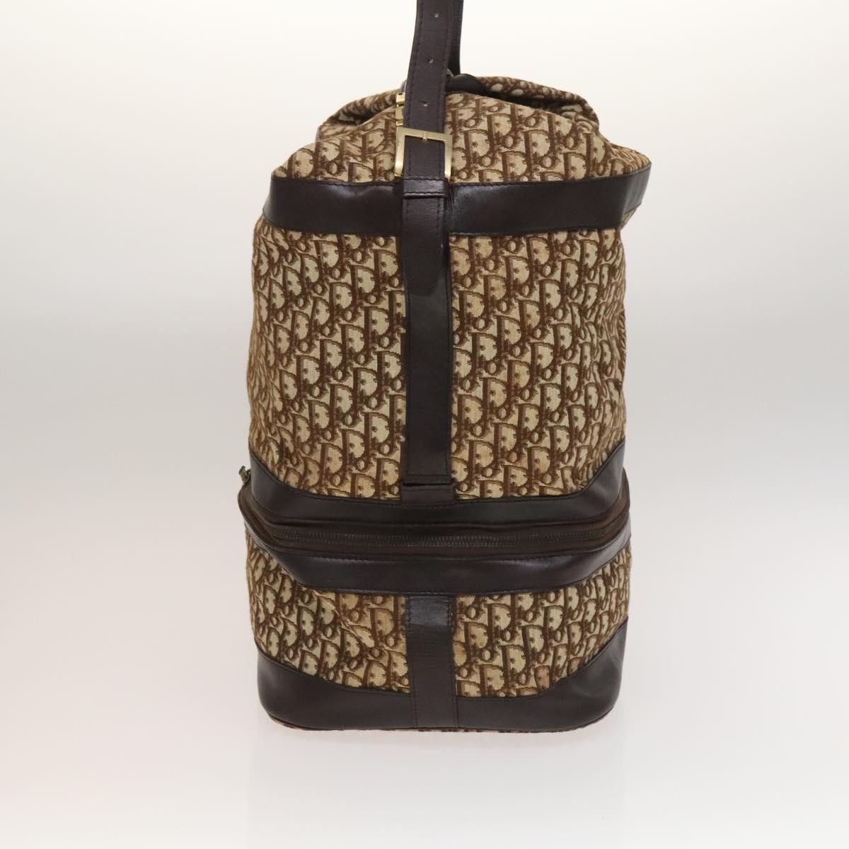 Dior DIOR Trotter Canvas Shoulder Bag Brown Gold Size ONE SIZE - 4 Thumbnail