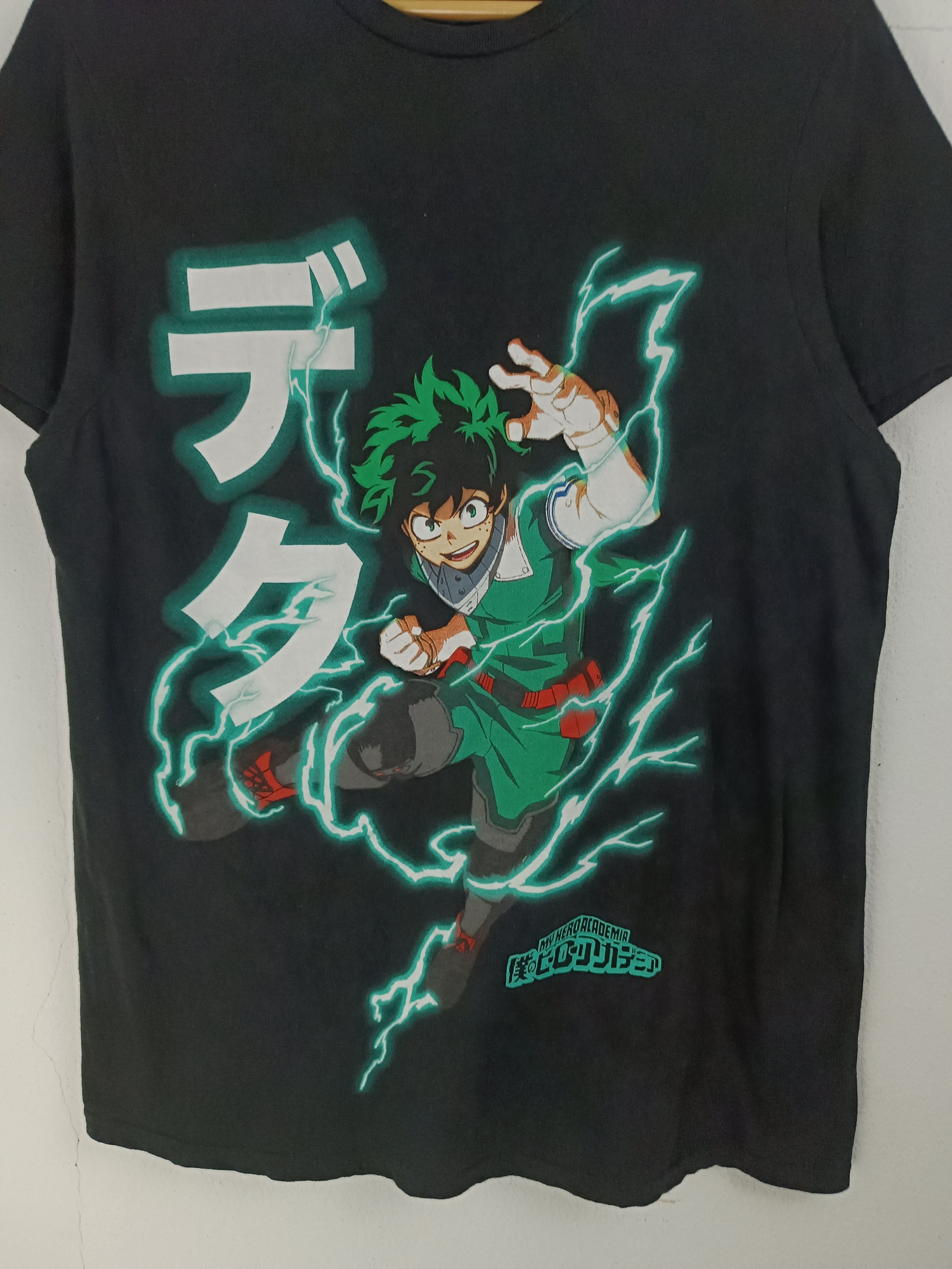 Anime VINTAGE MY HERO ACADEMIA DEKU LIGHTNING POWER TEE bleach Size US M / EU 48-50 / 2 - 9 Thumbnail