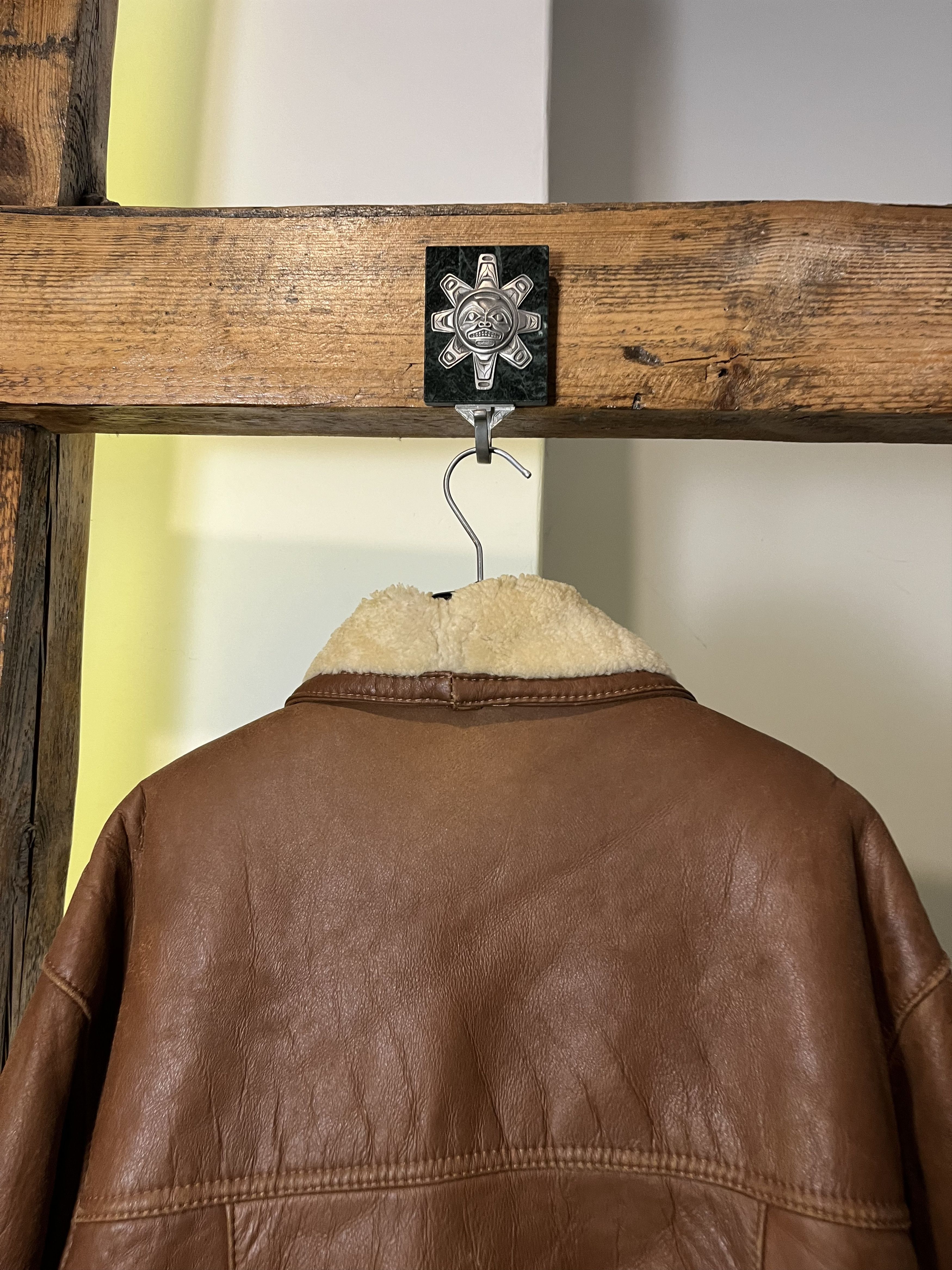 Other Vintage 80s Real Leather Wool Military Heavy Coat Size US M / EU 48-50 / 2 - 9 Thumbnail