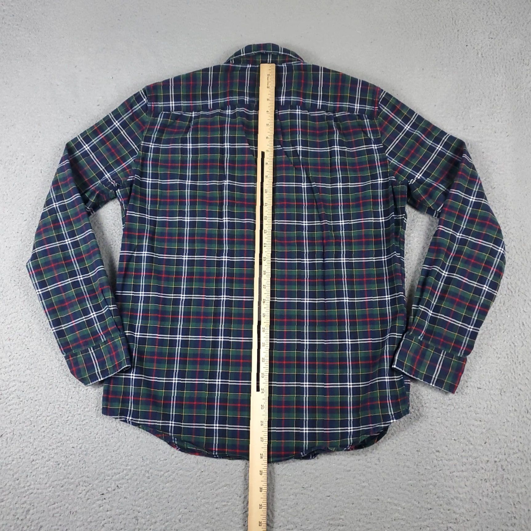 American Eagle Outfitters American Eagle Button-Up Shirt Mens Medium Blue Green Plaid Long Sleeve Size US M / EU 48-50 / 2 - 3 Thumbnail
