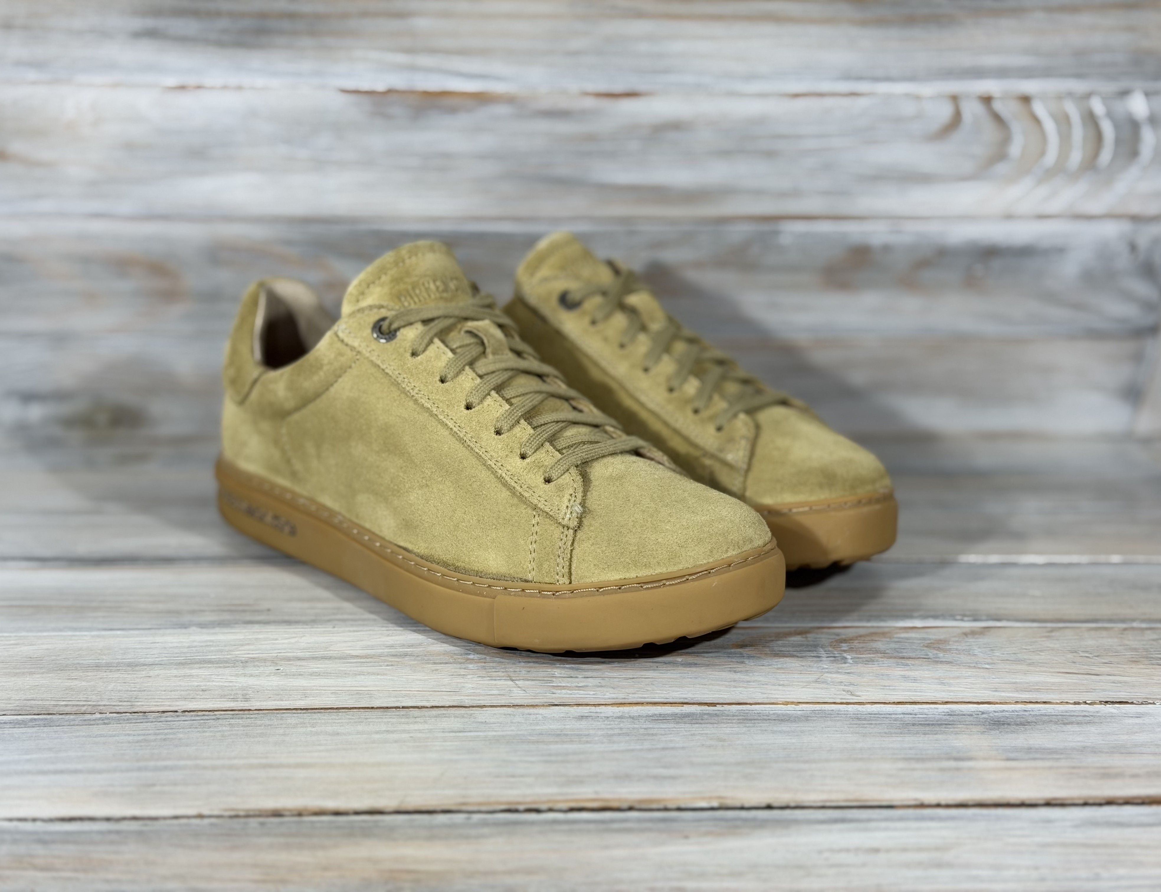 Birkenstock BIRKENSTOCK Bend Low Trainers Khaki Sneakers Suede Leather Size US 7 / IT 37 - 14 Thumbnail