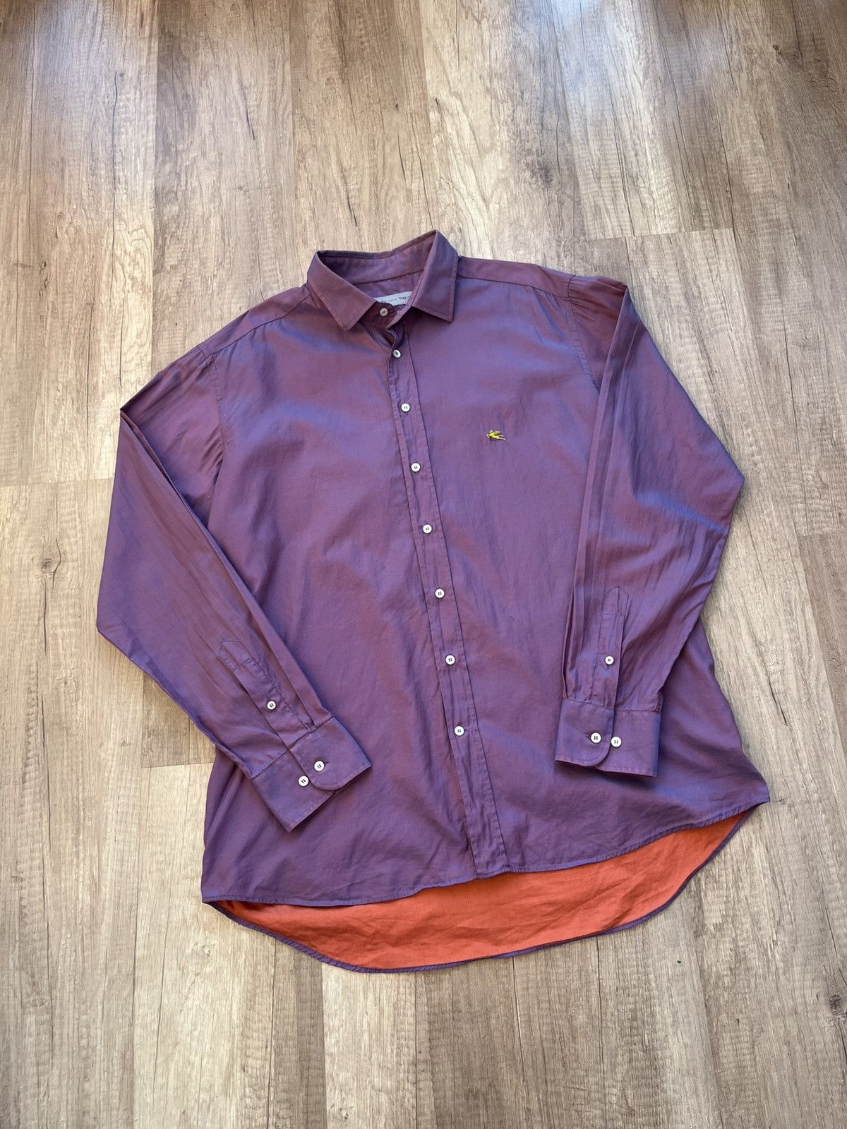 Etro Etro Purple Shirt Size 44 Size US S / EU 44-46 / 1 - 1 Thumbnail