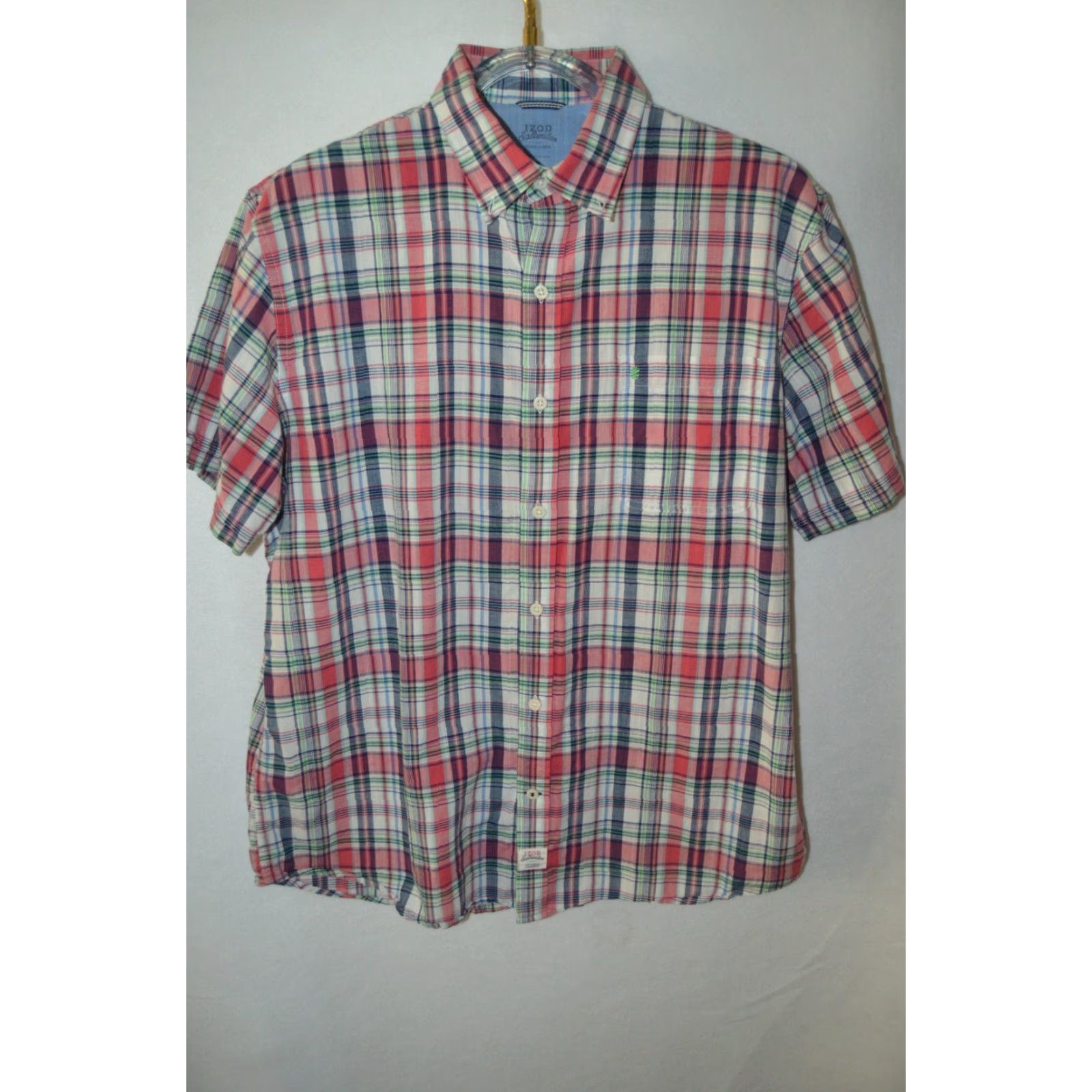Izod IZOD Saltwater Shirt Mens XL Multicolor Dockside Chambray Comfort Relax Classic Shirt Size US XL / EU 56 / 4 - 2 Thumbnail