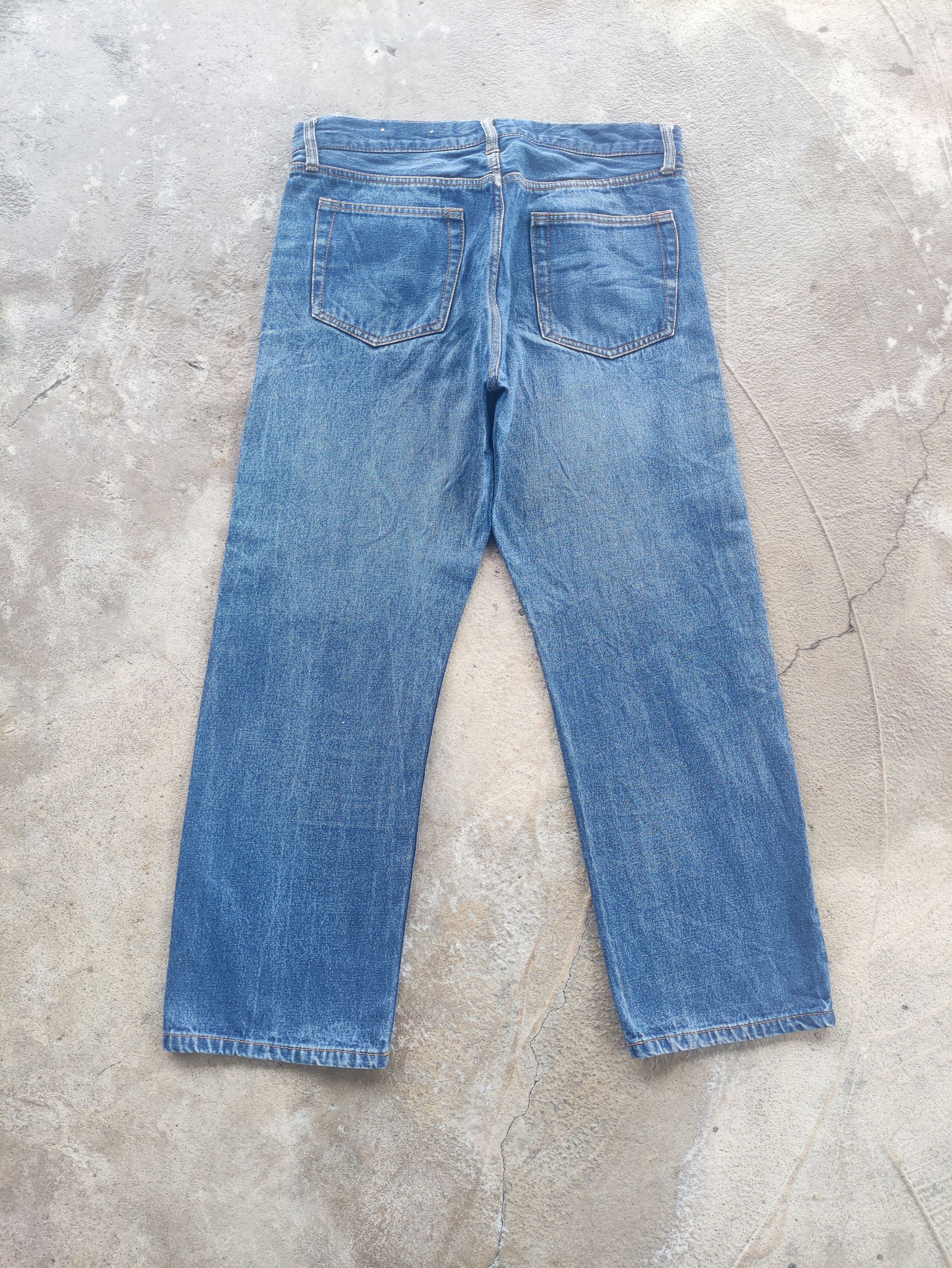 Japanese Brand Vintage Japanese Baggy Denim Distress Faded Pants Size US 34 / EU 50 - 8 Thumbnail