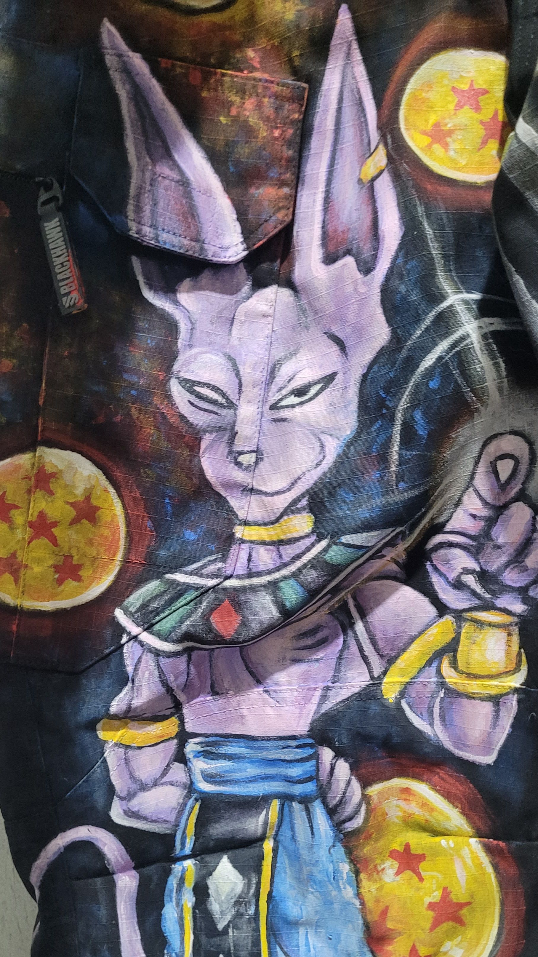 FOR OTHERS Handmade Painting Dragon Ball Z Cargo Outdoor Size US 36 / EU 52 - 5 Thumbnail