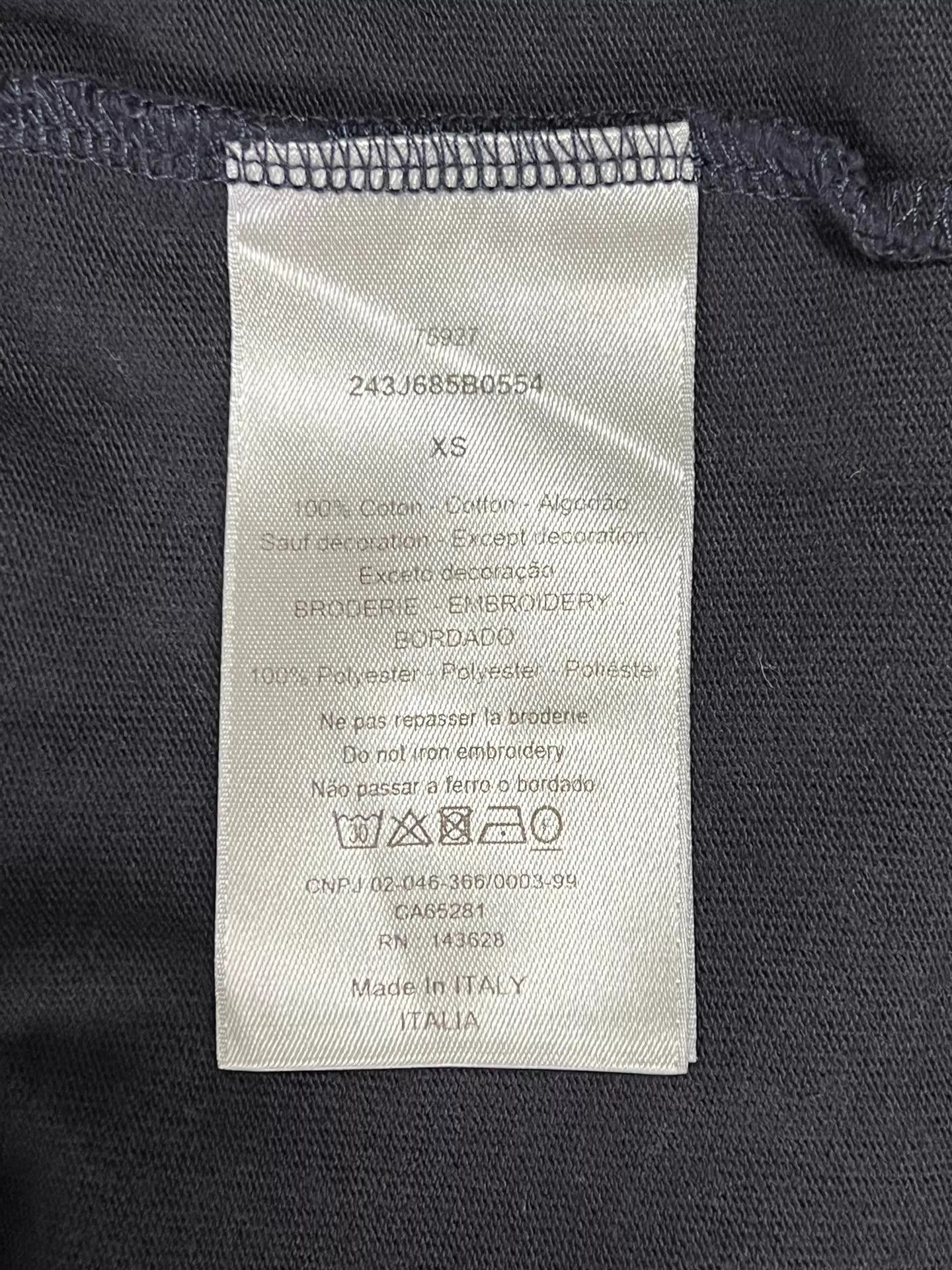 Dior Dior XS CD Couture Embroidered Chest T-shirt Italy Size XS / US 0-2 / IT 36-38 - 7 Thumbnail
