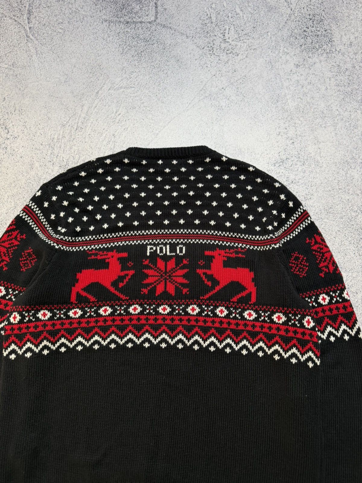 Polo Ralph Lauren RRL Style Fair Isle Nordic Cotton Cashmere Crewneck Sweater Size US XXL / EU 58 / 5 - 13 Thumbnail