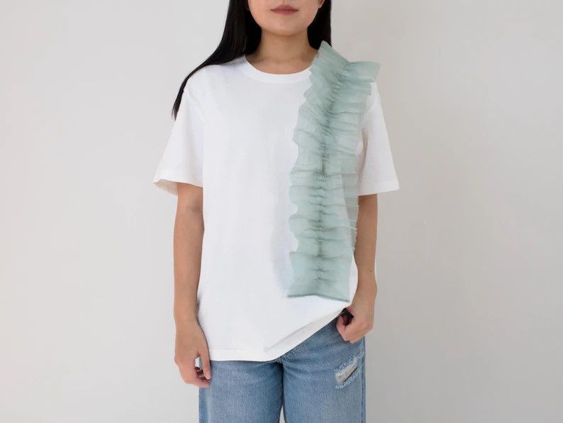 Other floating musee organza ruffled shirt Size M / US 6-8 / IT 42-44 - 3 Thumbnail