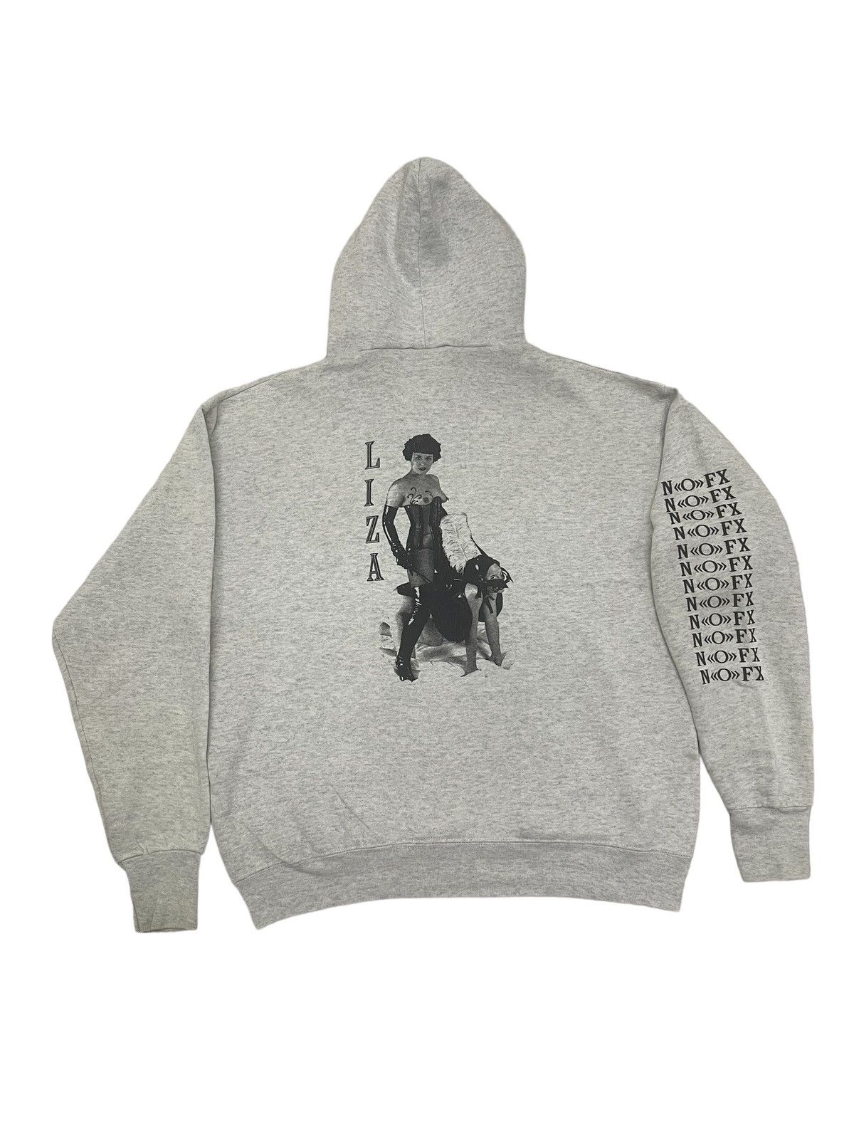 image of Band Tees x Rock Tees Vintage 90's Nofx Liza Sweatshirt Hoodie Tees in Grey, Men's (Size XL)