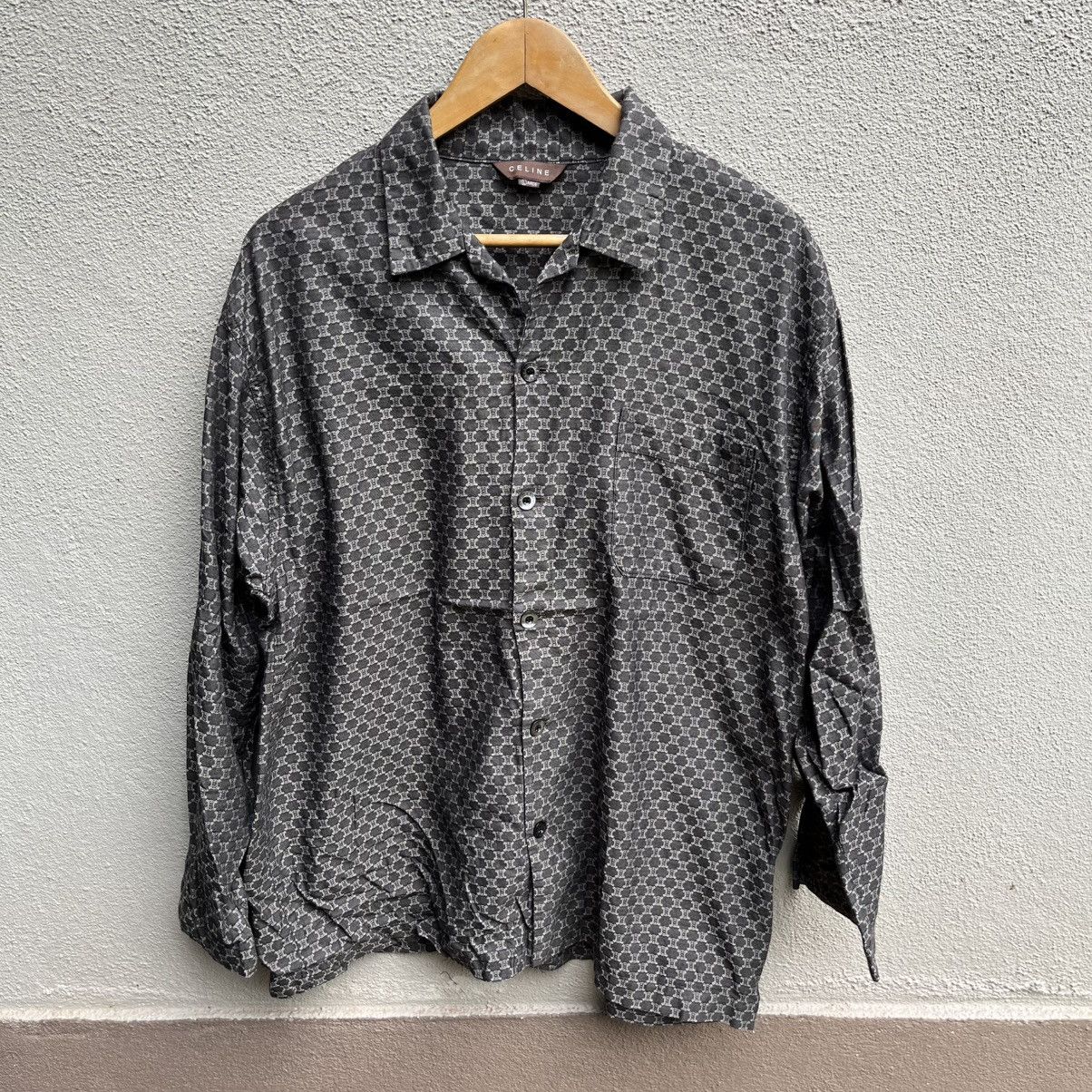 Celine CELINE monogram shirt Size US L / EU 52-54 / 3 - 1 Thumbnail