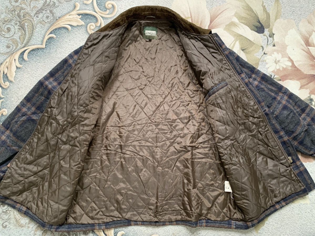 Uniqlo Nice Checkered Style Uniqlo Wool Jacket Quilted Inner Size US L / EU 52-54 / 3 - 5 Thumbnail